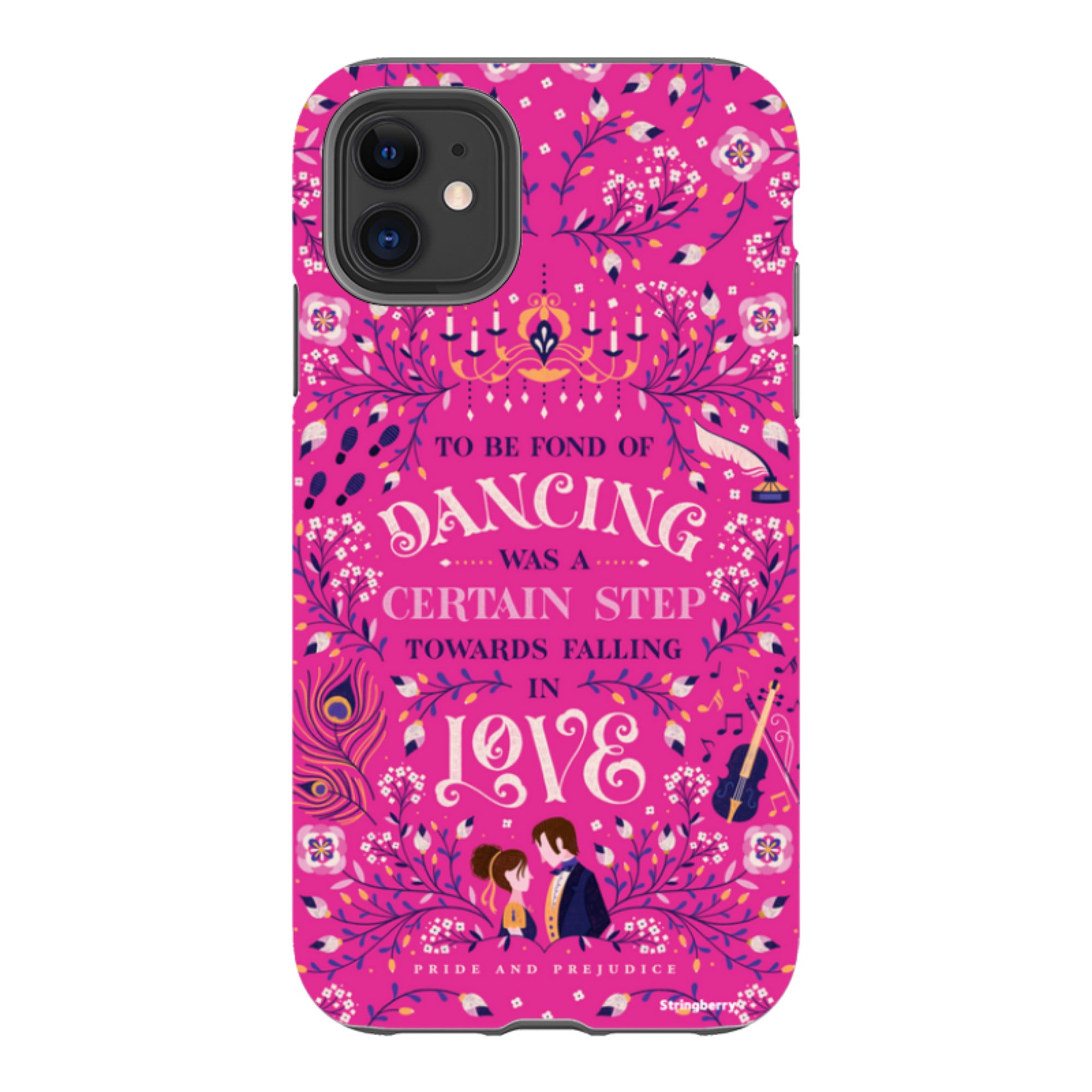 iPhone Tough Case - Pride And Prejudice Pink By Jenny Zemanek