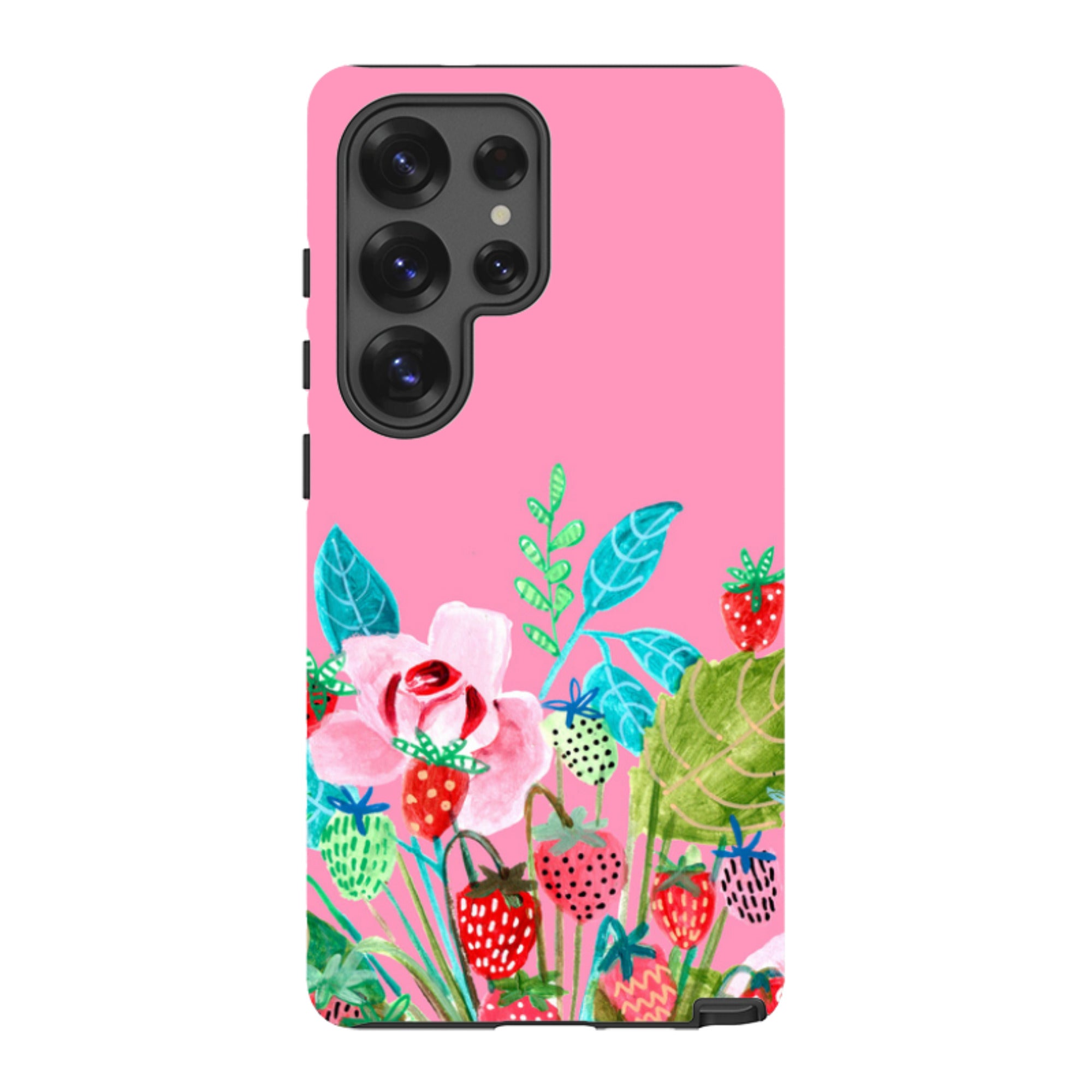 Samsung Tough Case - Pink Colour Floral By Caroline Bonne Muller