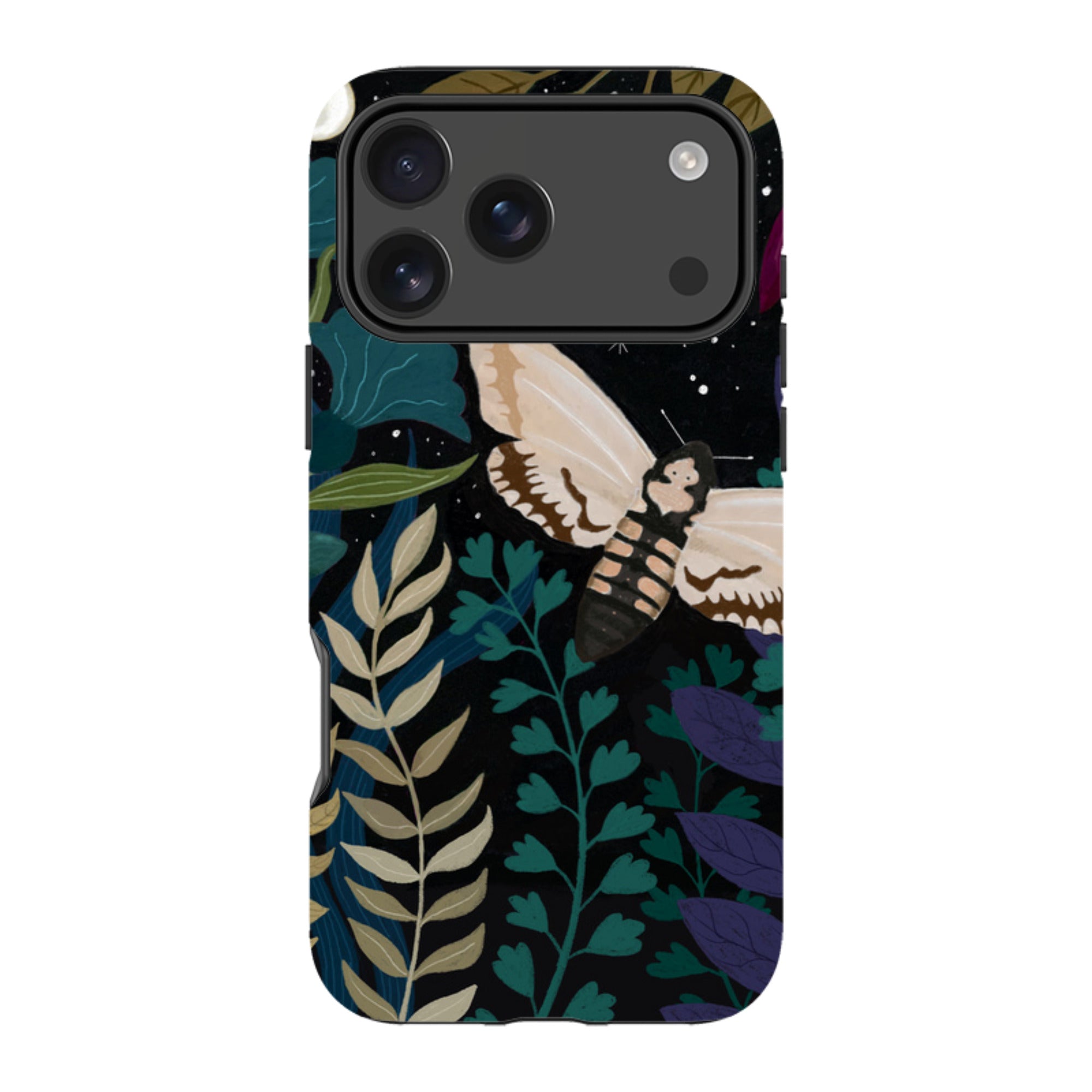 iPhone Tough Case - Midnight Moths By Bex Parkin