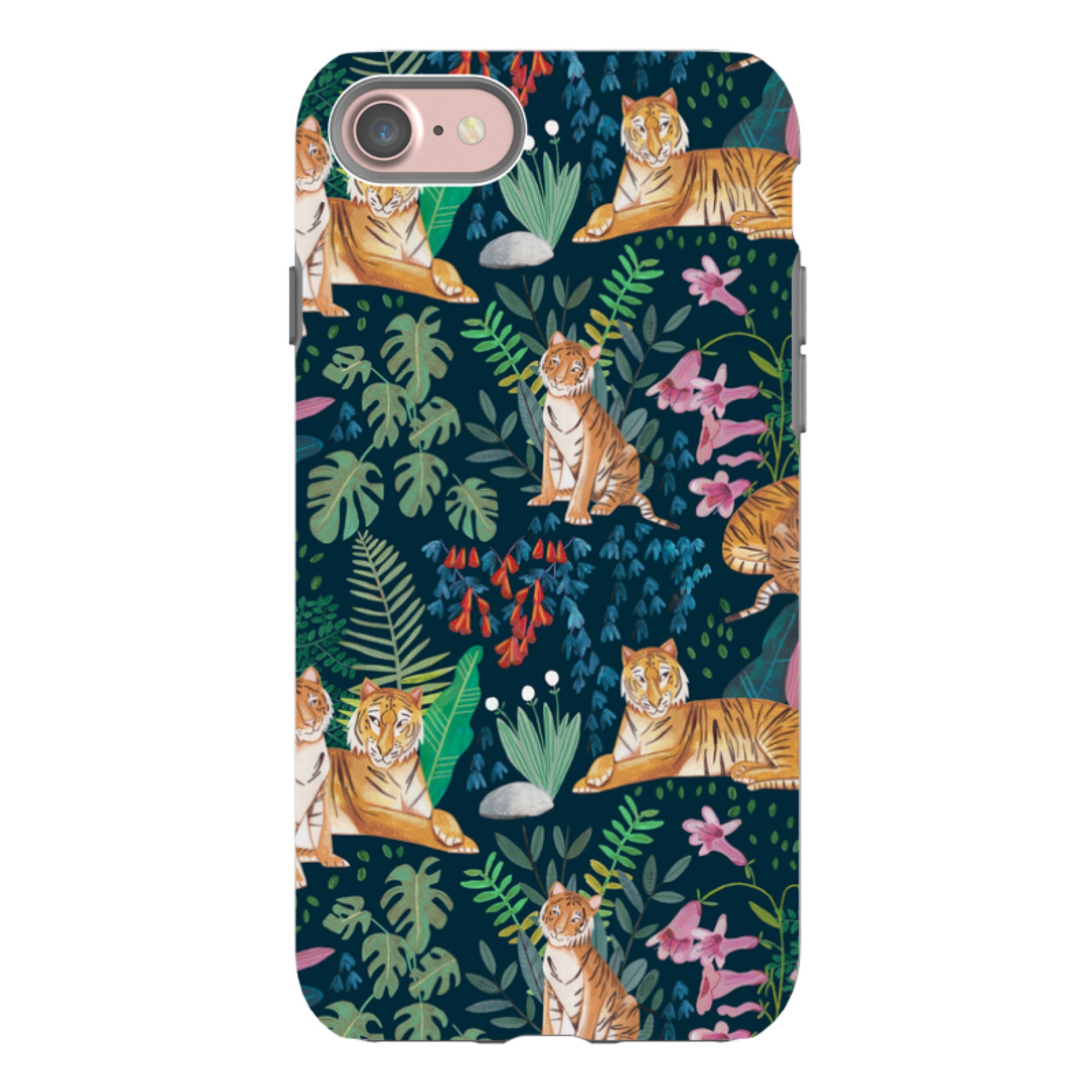 iPhone Tough Case - Tiger Pattern II By Caroline Bonne Muller