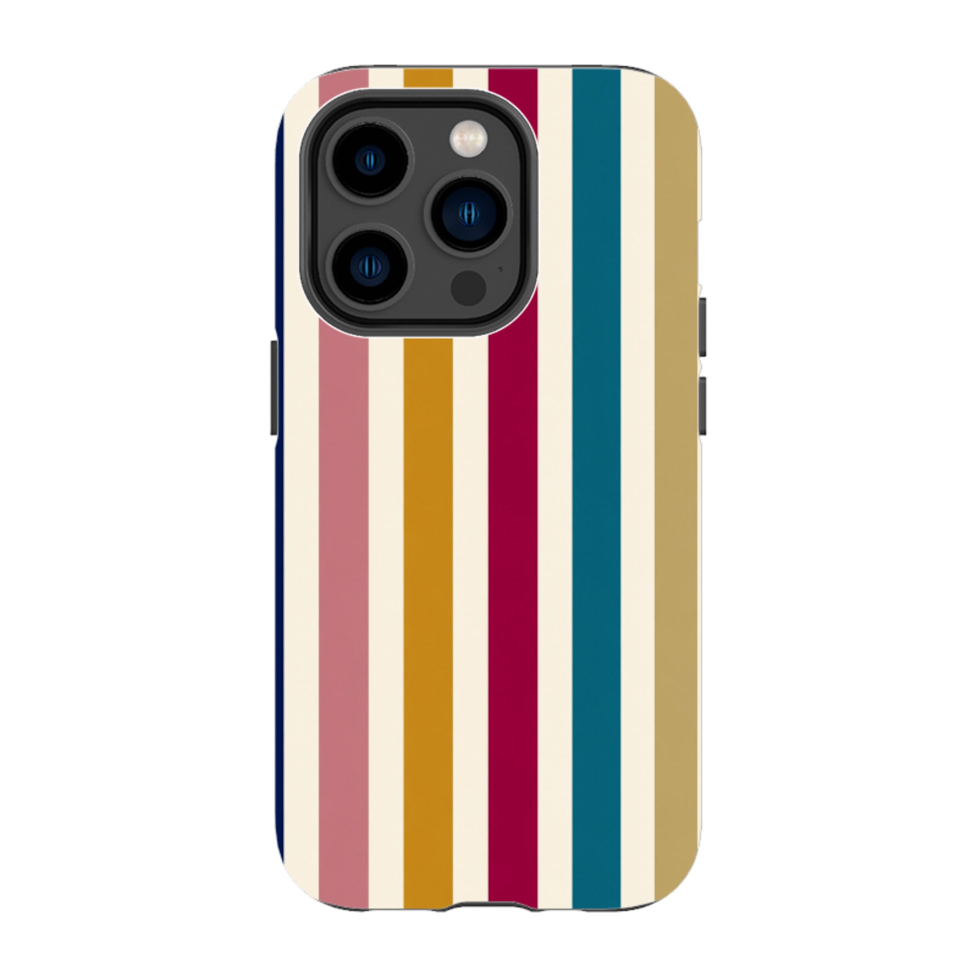 iPhone Tough Case - Mustard Gold Stripe