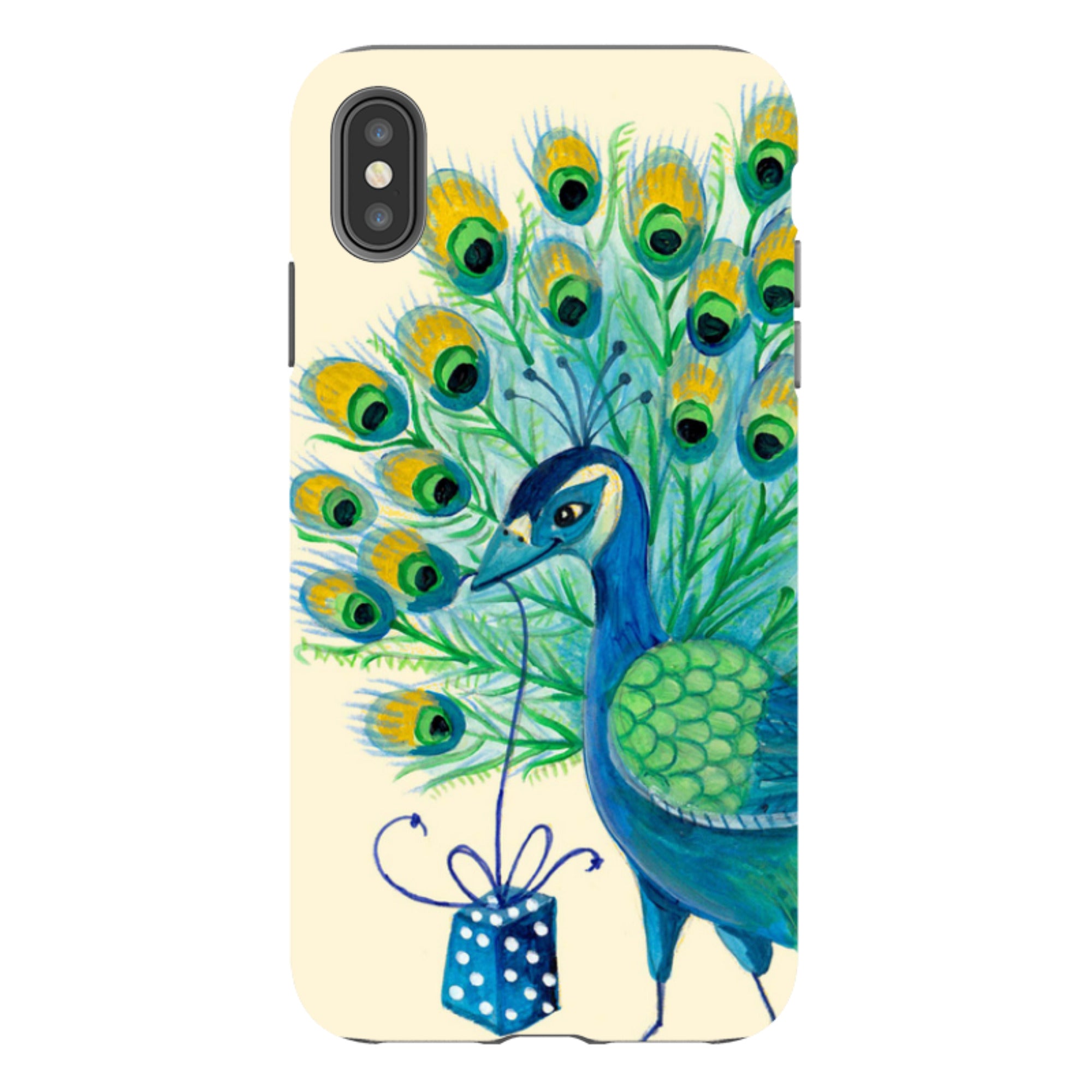 iPhone Tough Case - Peacock Present By Caroline Bonne Muller