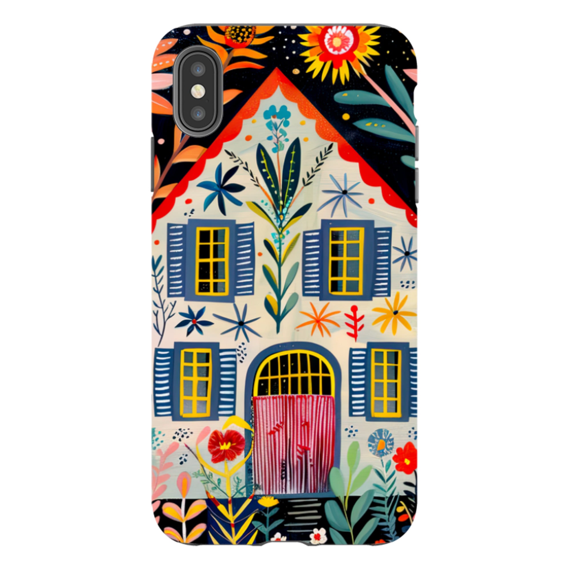 iPhone Case - Folk Art House X