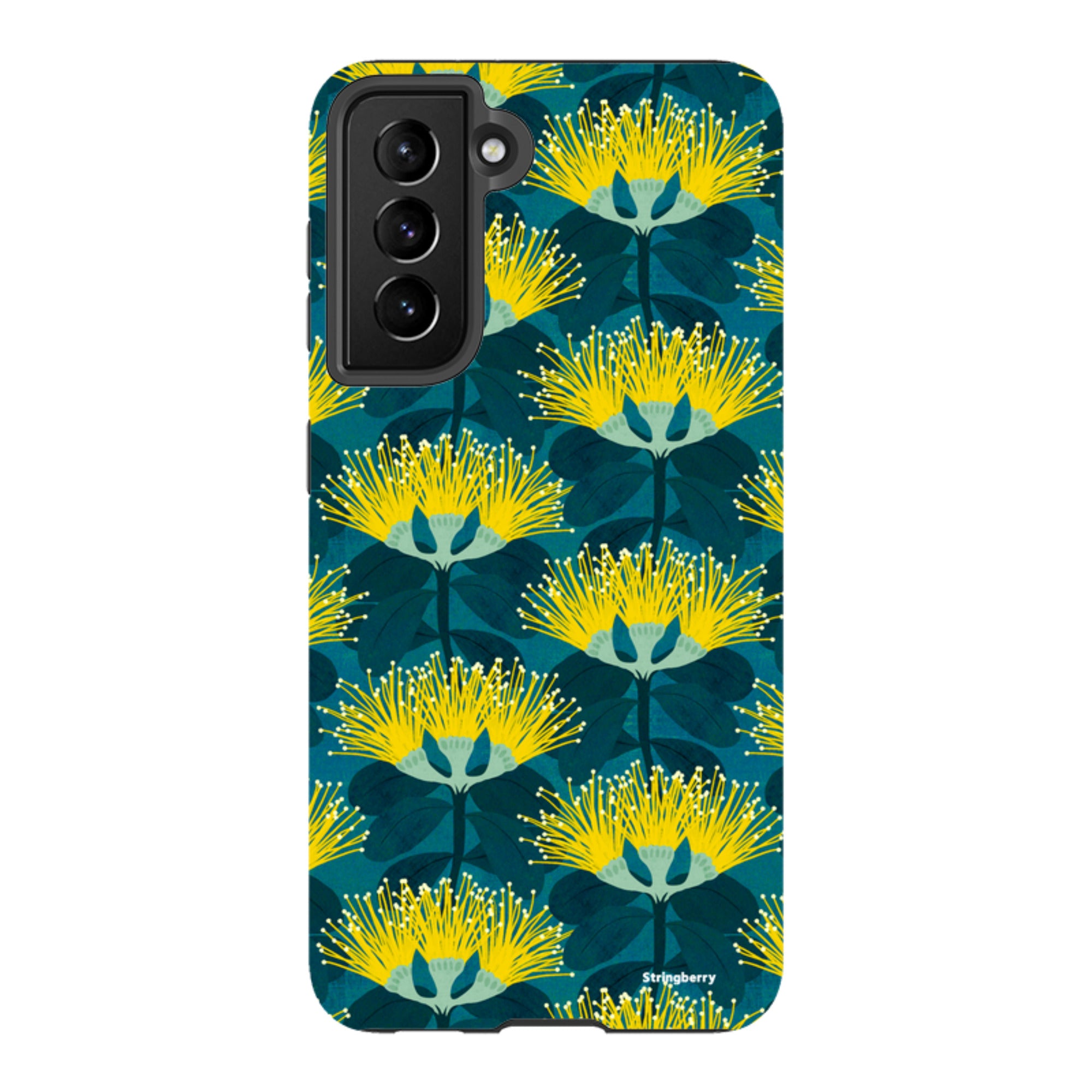 Samsung Tough Case - Pohutukawa Yellow And Blue By Katherine Quinn