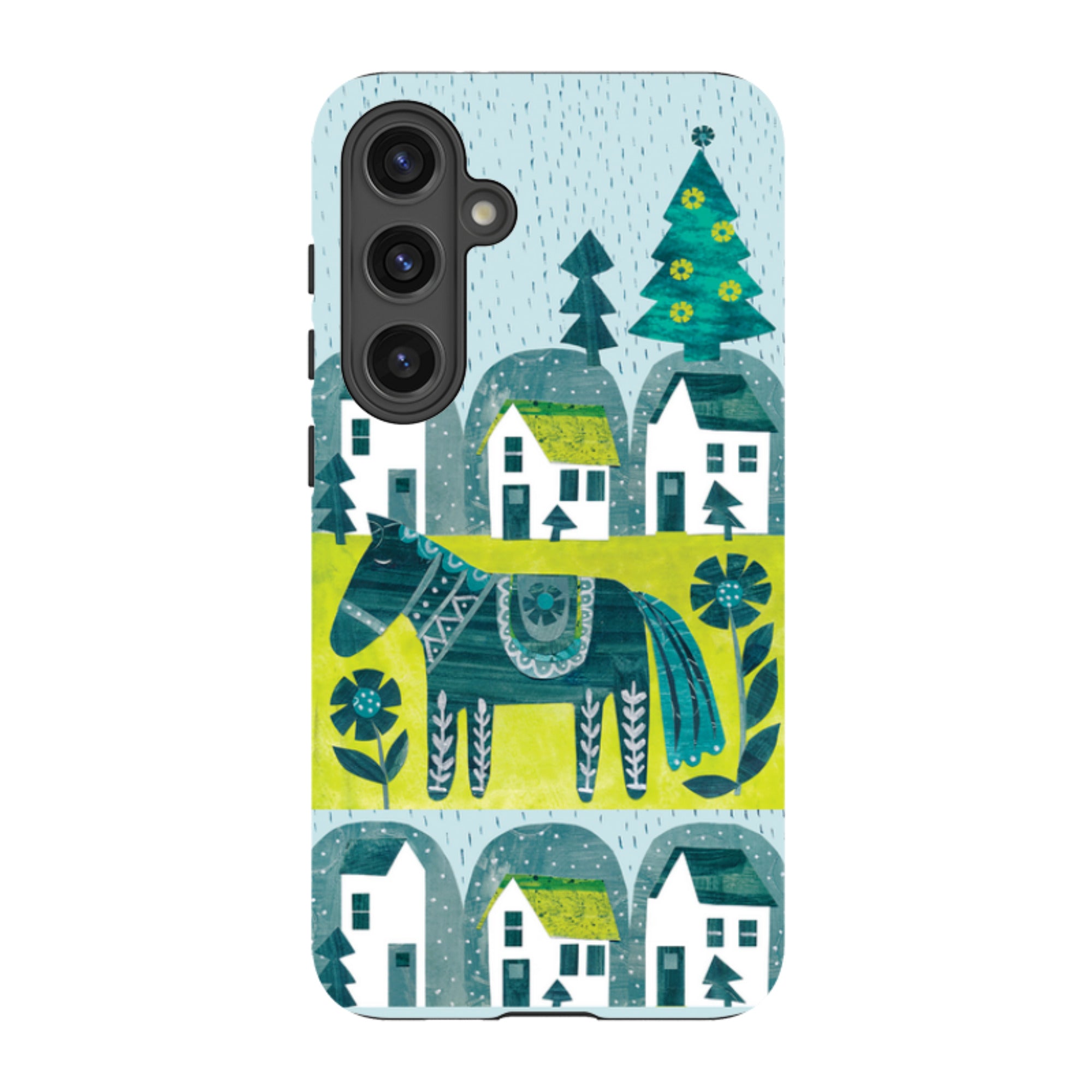 Samsung Tough Case - Winter Dala Horse By Tracey English