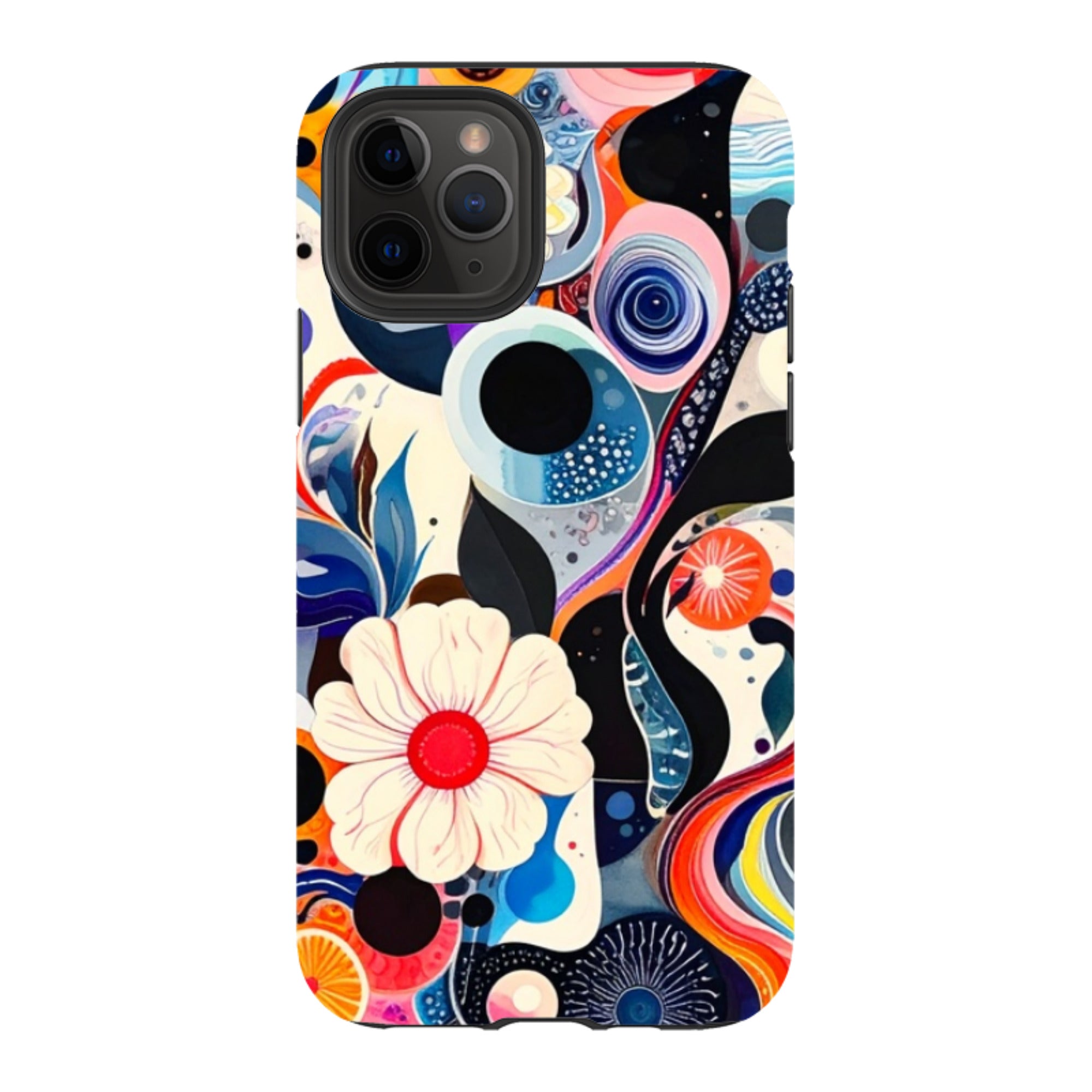 iPhone Tough Case - Floral Marble