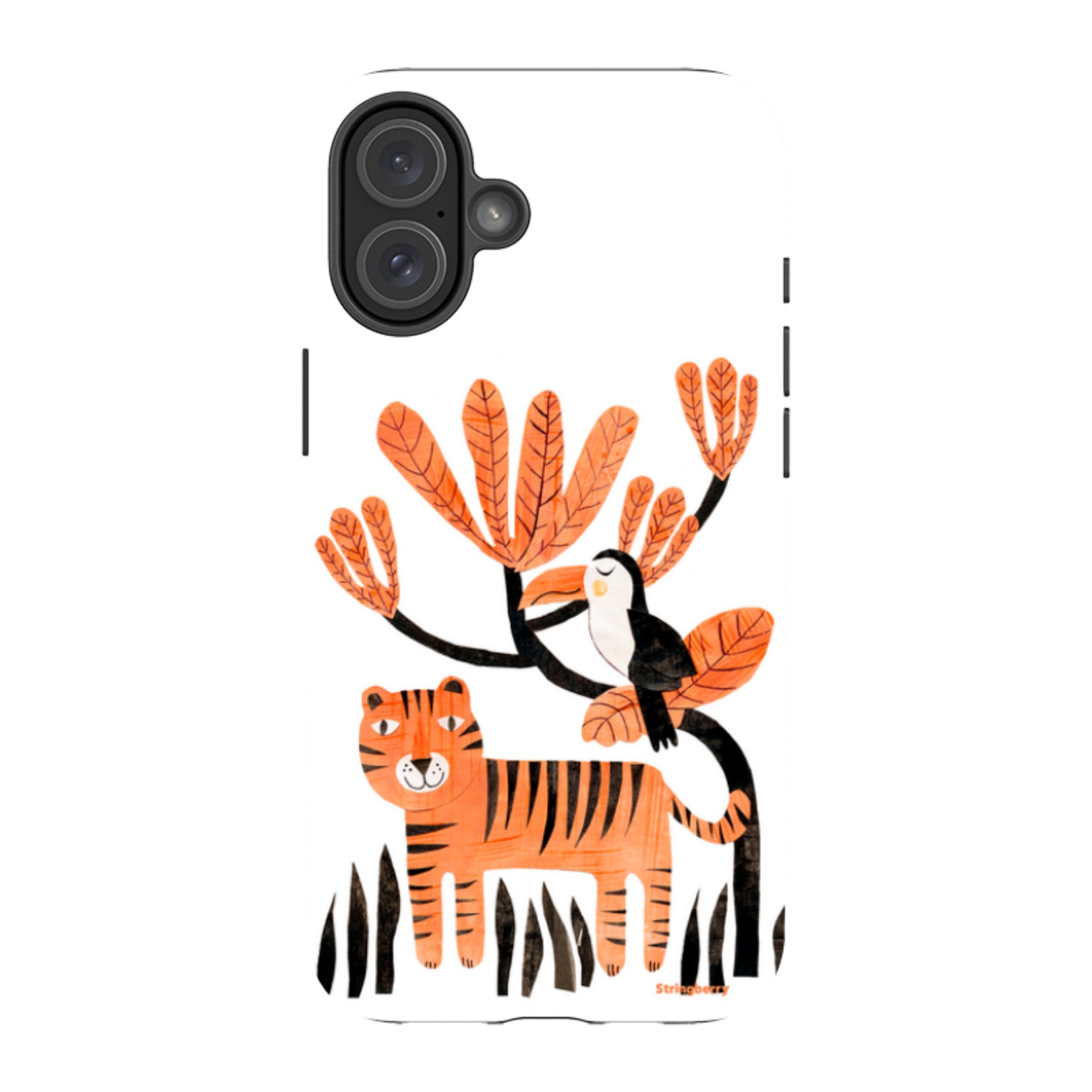 iPhone MagSafe Tough Case - Tiger and Toucan By Tracey English