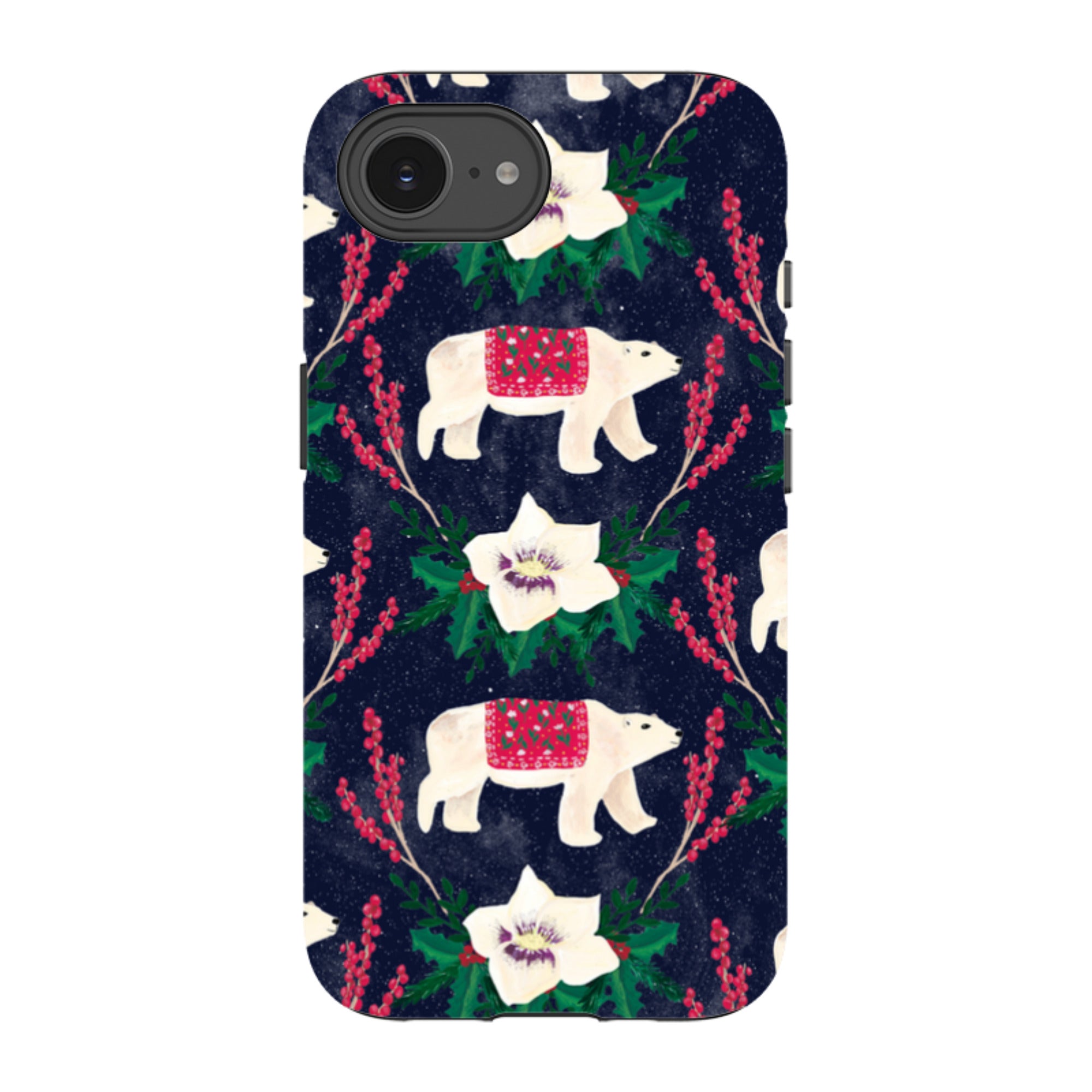 iPhone Tough Case - Midnight Polar Bears By Abby Jacobs