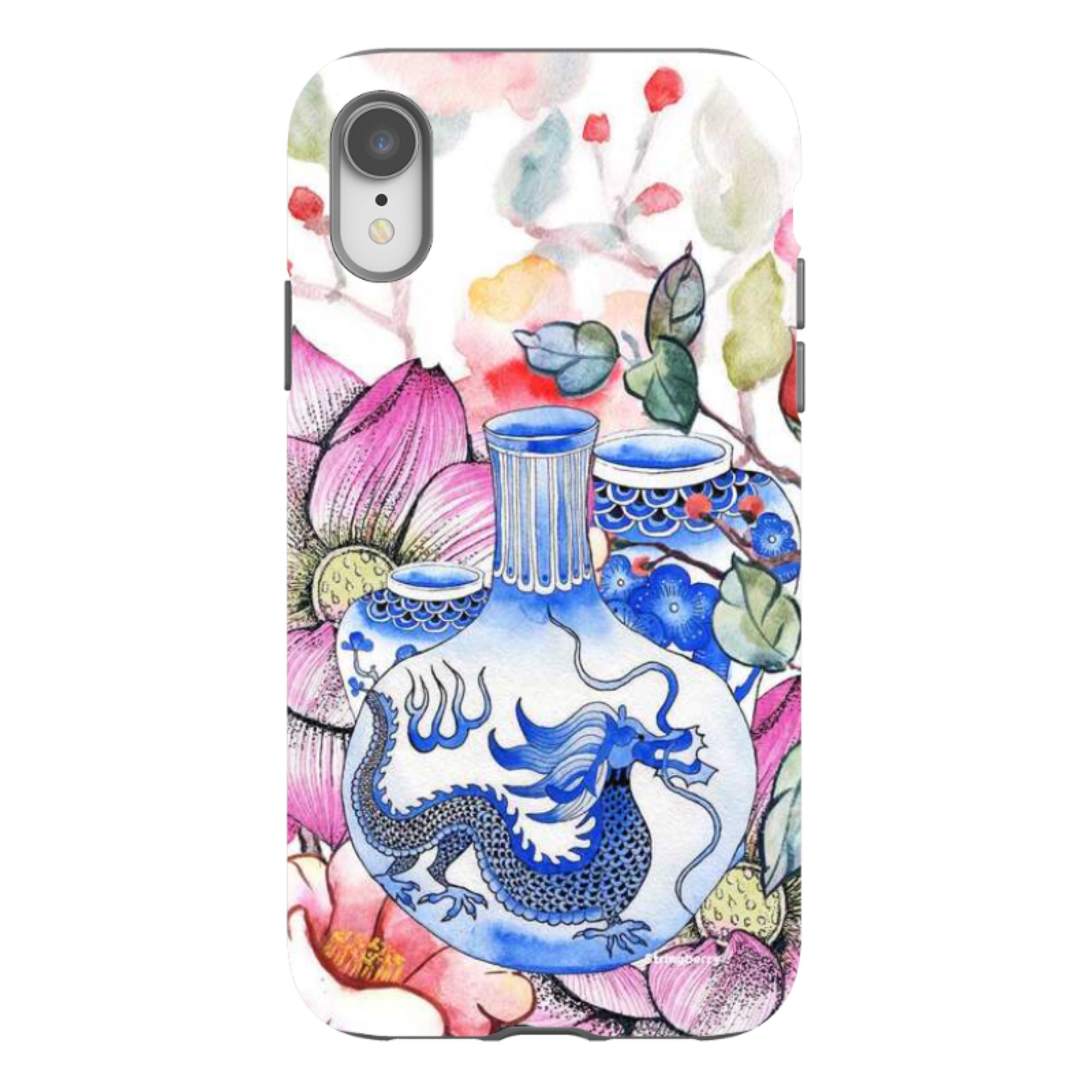 iPhone Tough Case - Dragon Vase