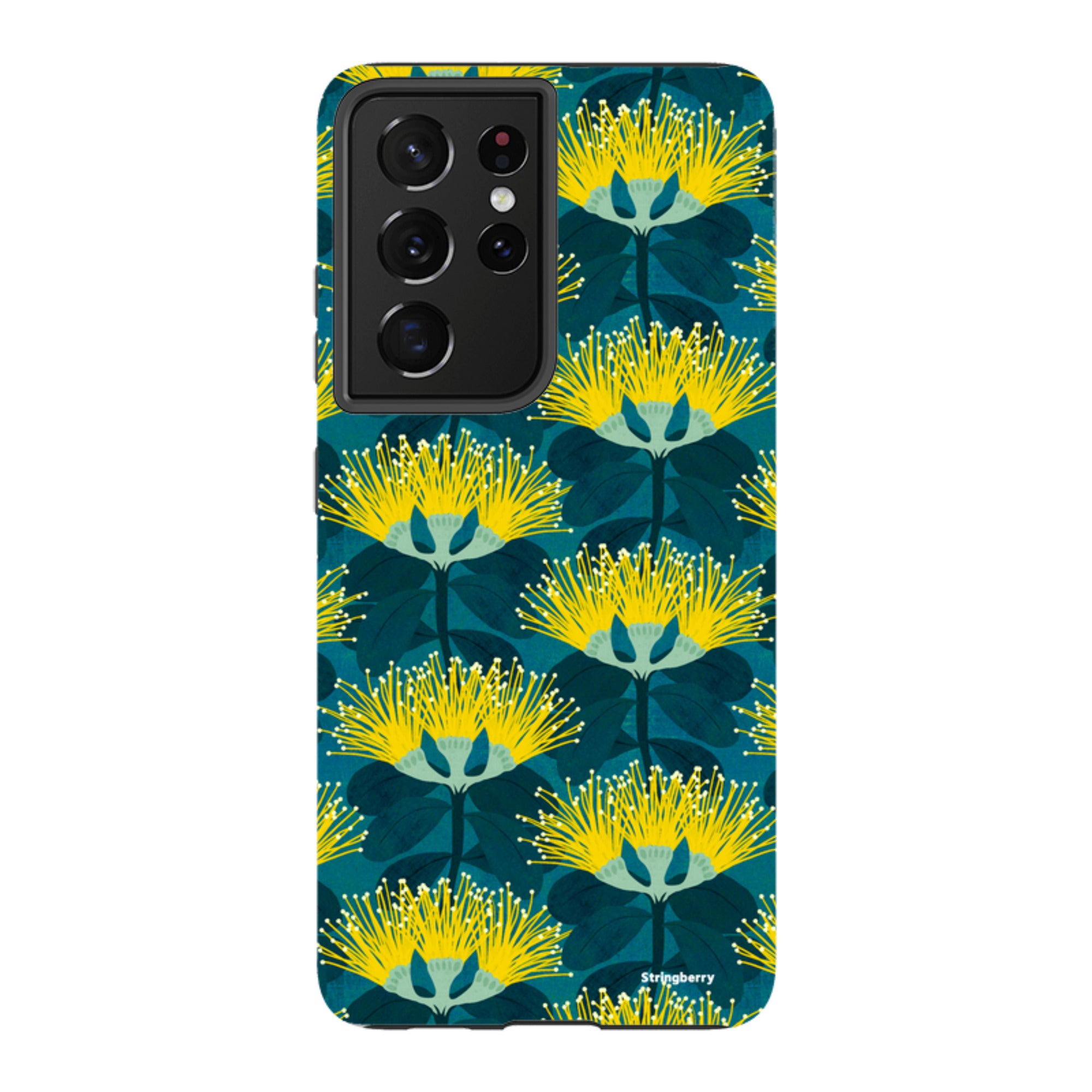 Samsung Tough Case - Pohutukawa Yellow And Blue By Katherine Quinn