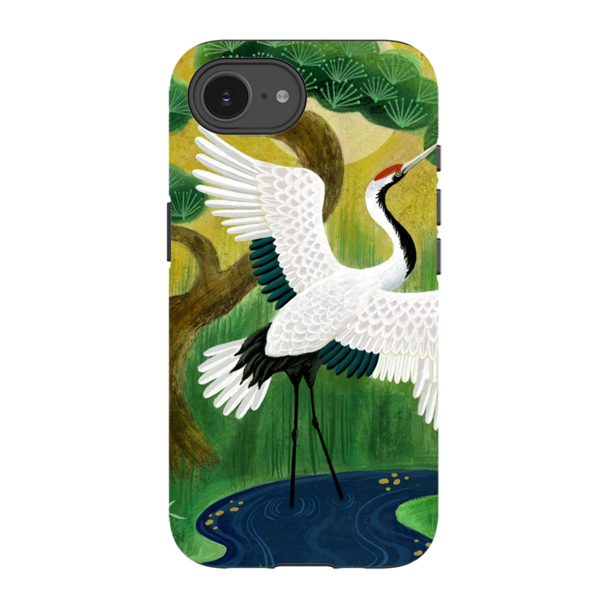 iPhone Tough Case - Crane By Bex Parkin