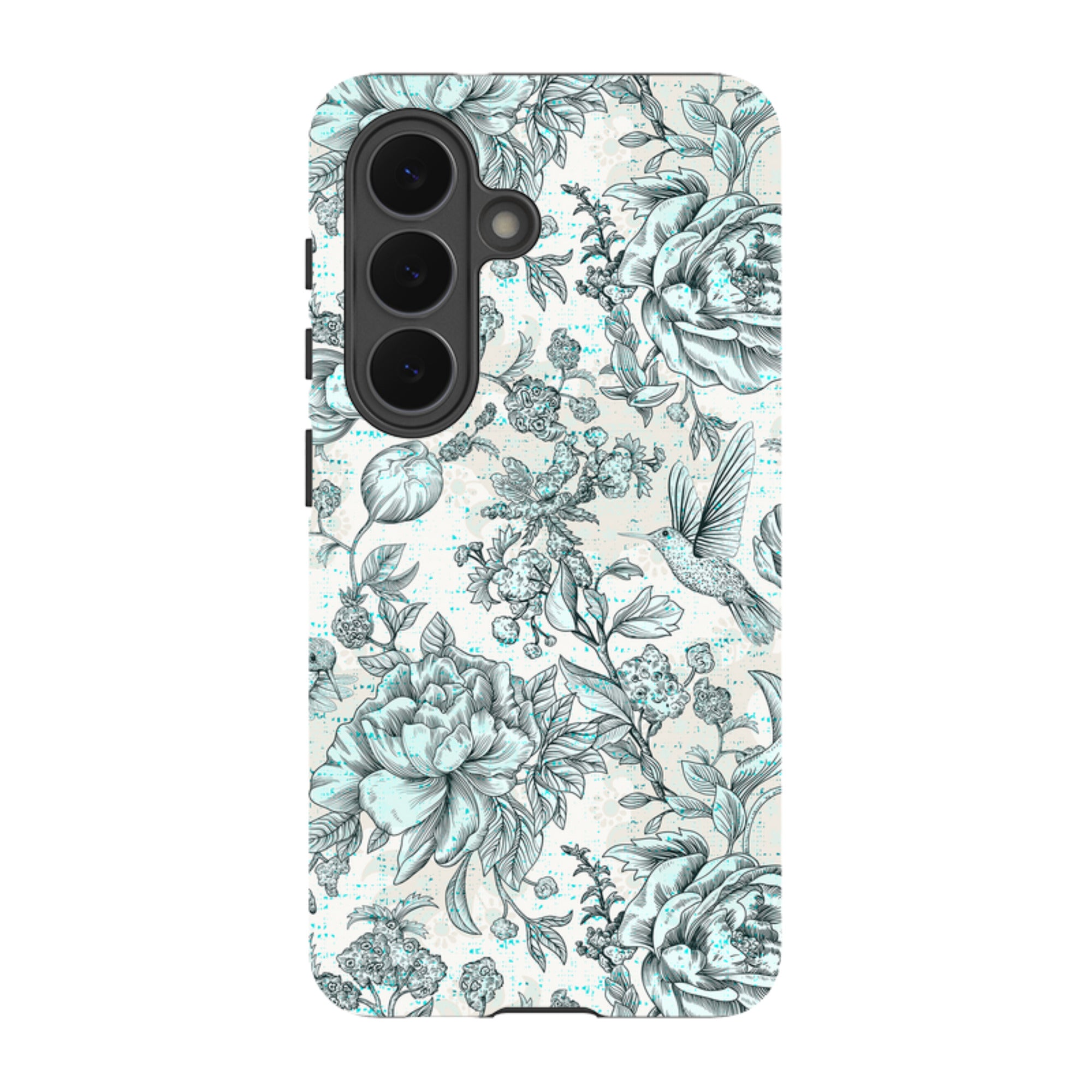 Samsung Tough Case - Blue peonies