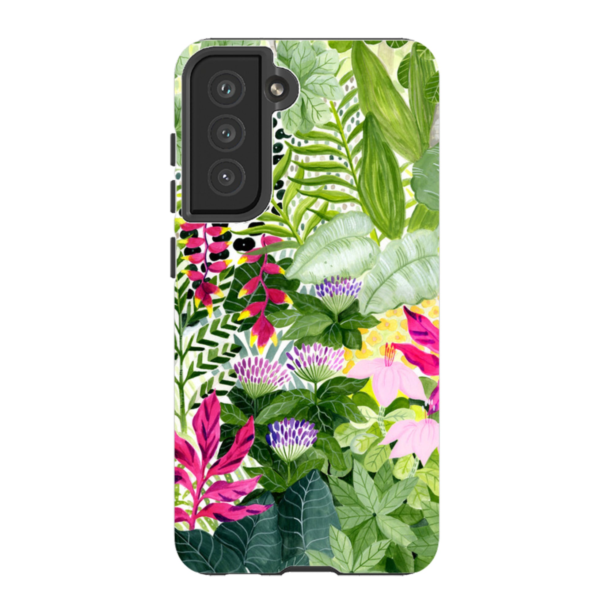 Samsung Tough Case - Pink Botanical By Bex Parkin