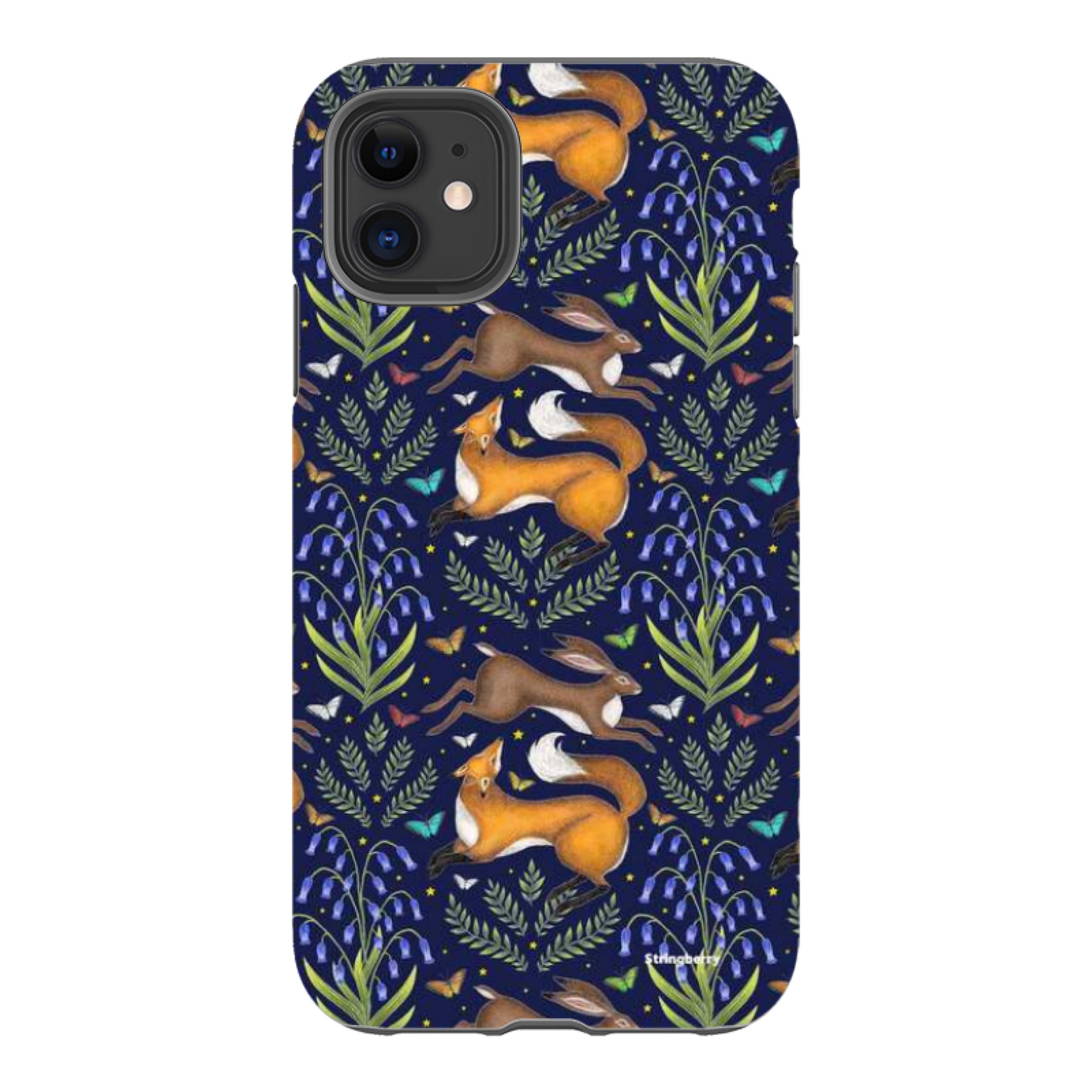 iPhone Tough Case - Fox And Hare By Catherine Rowe