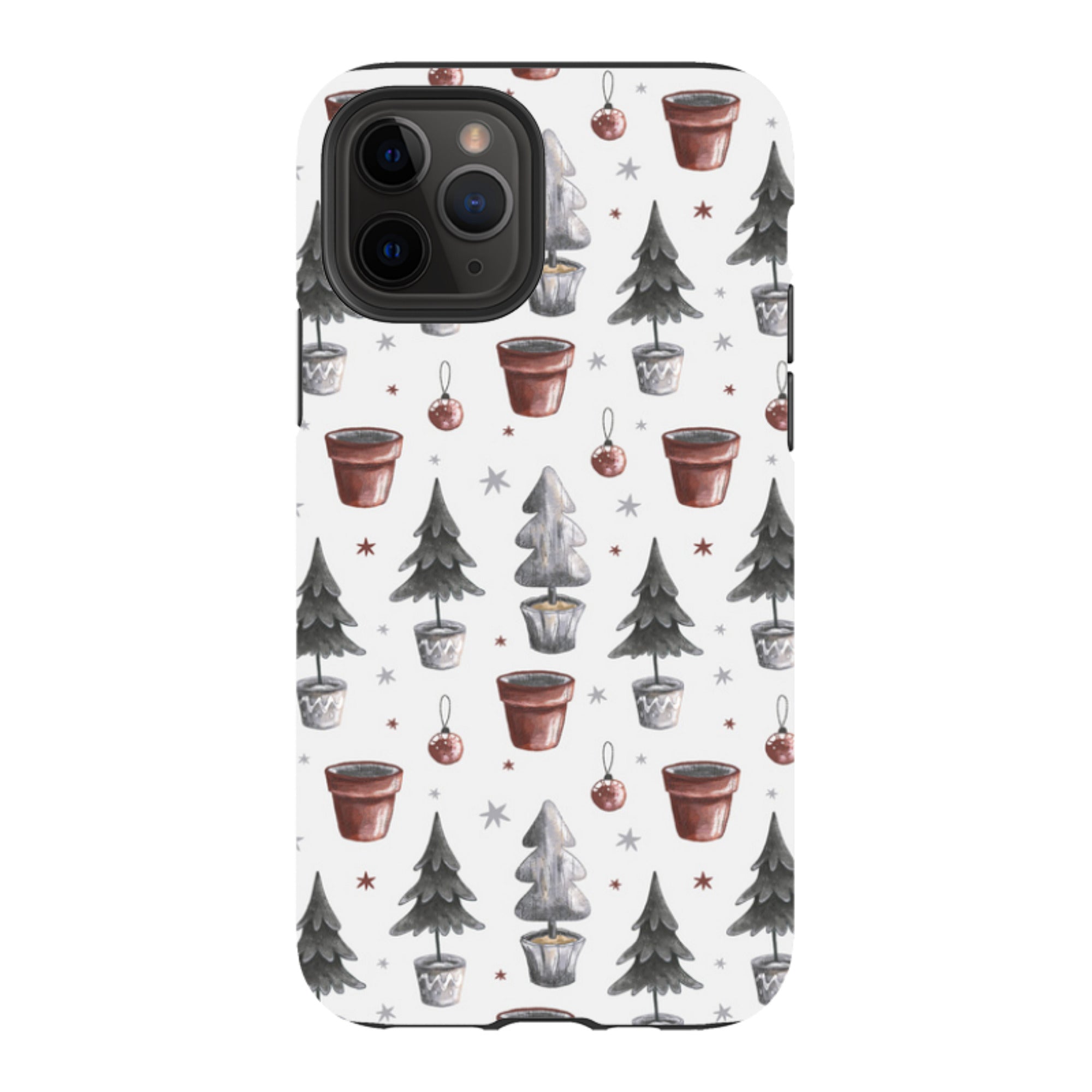 iPhone Tough Case - Xmas Tree Pattern