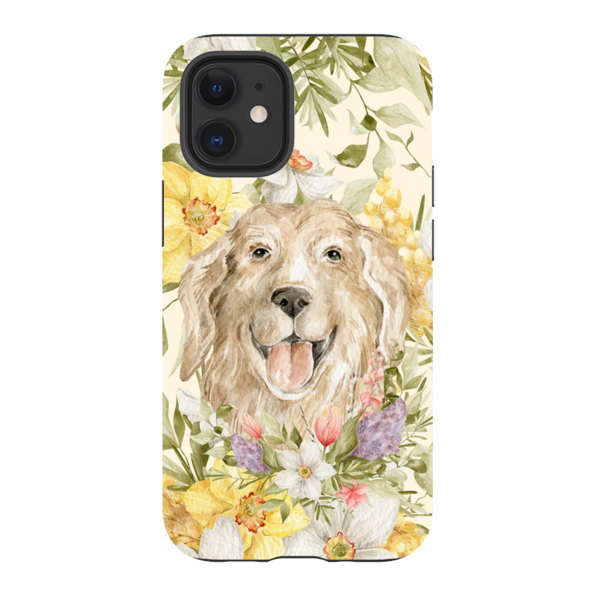 iPhone Tough Case - Floral Dog