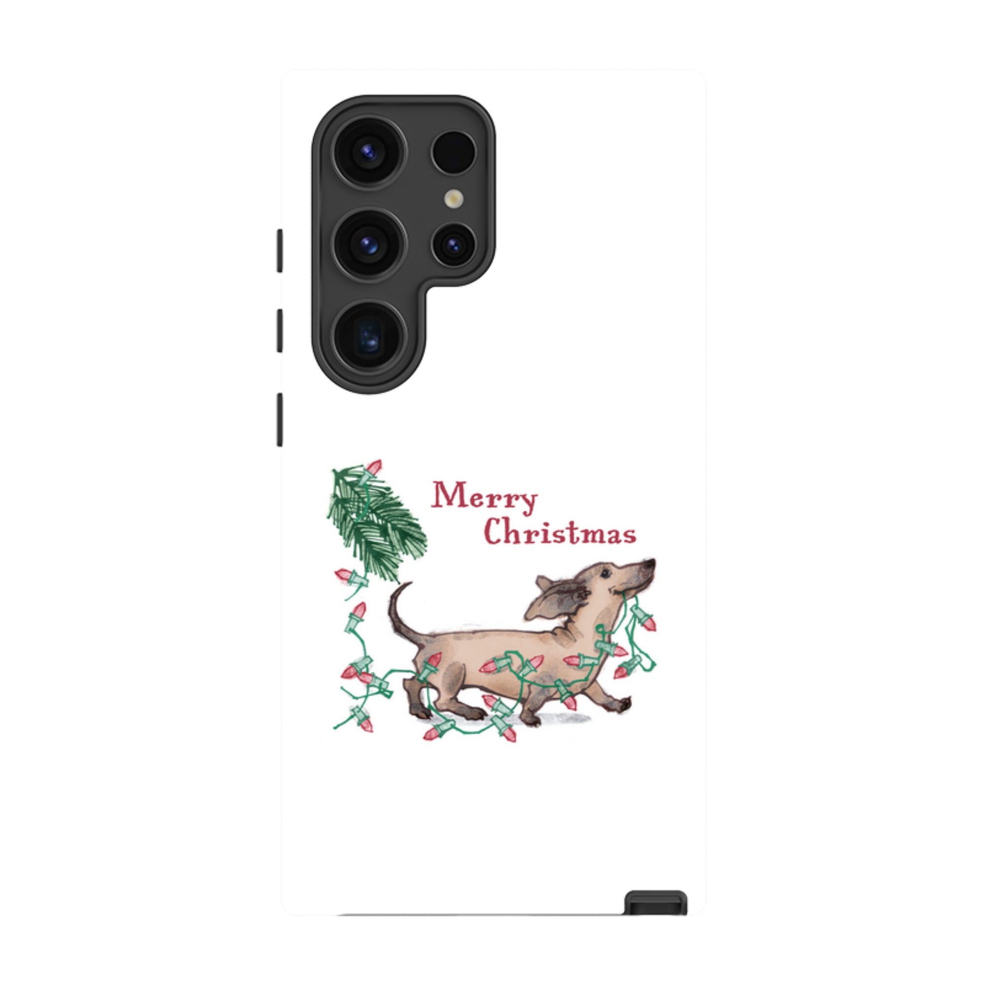 Samsung Tough Case - Christmas Dachshund By Liane Payne