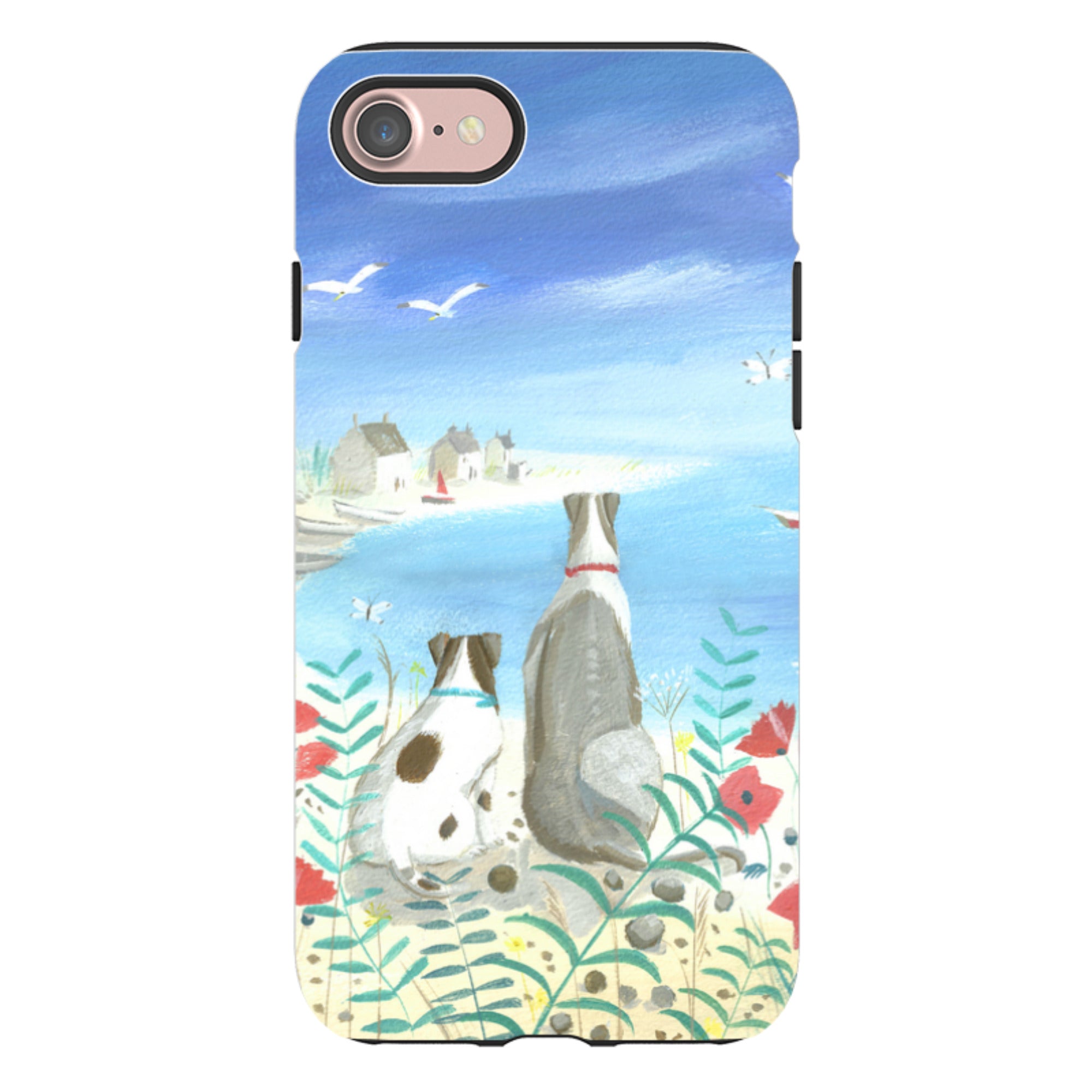 iPhone Tough Case - Beach Dogs By Mary Stubberfield