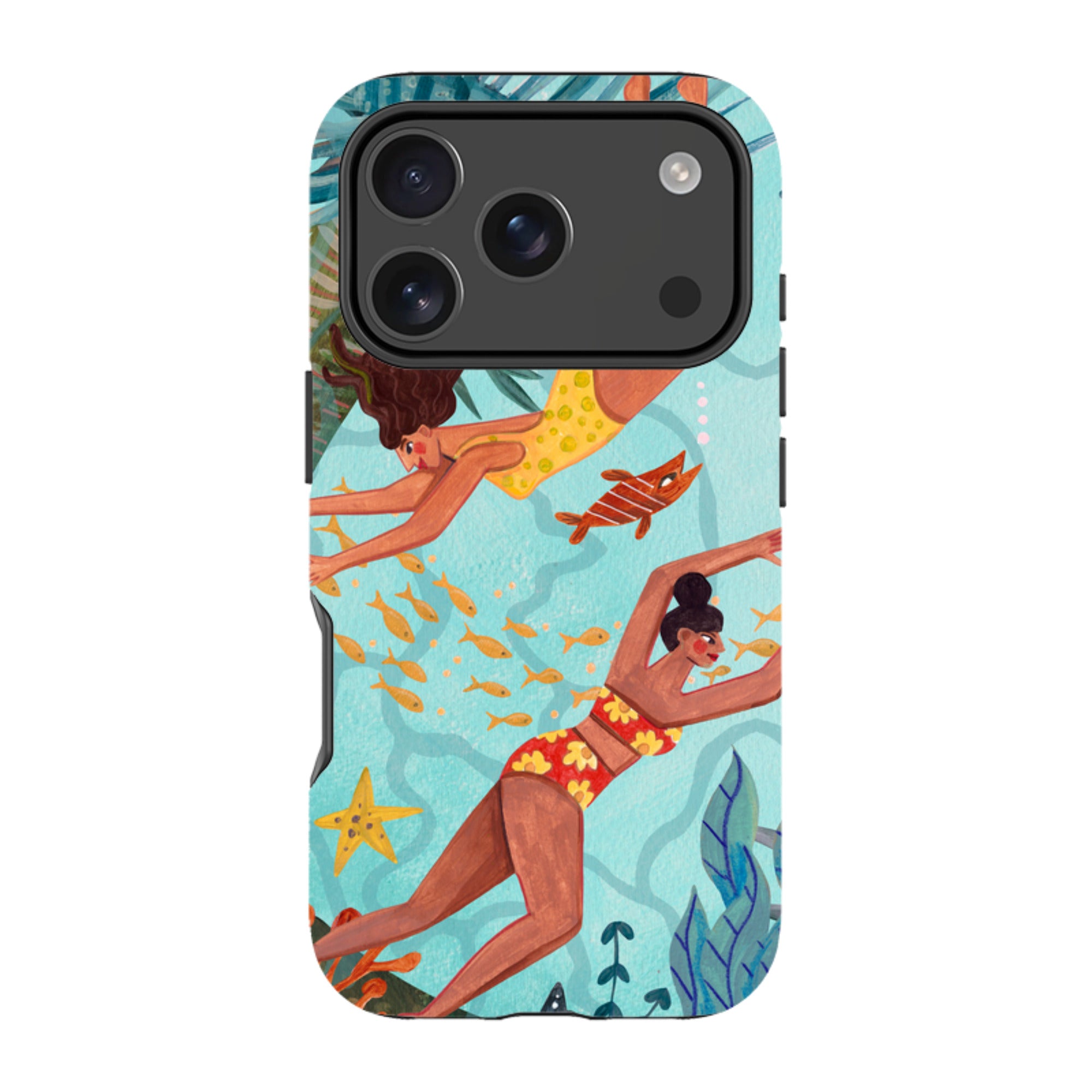 iPhone MagSafe Tough Case -  Swimming By Caroline Bonne Muller
