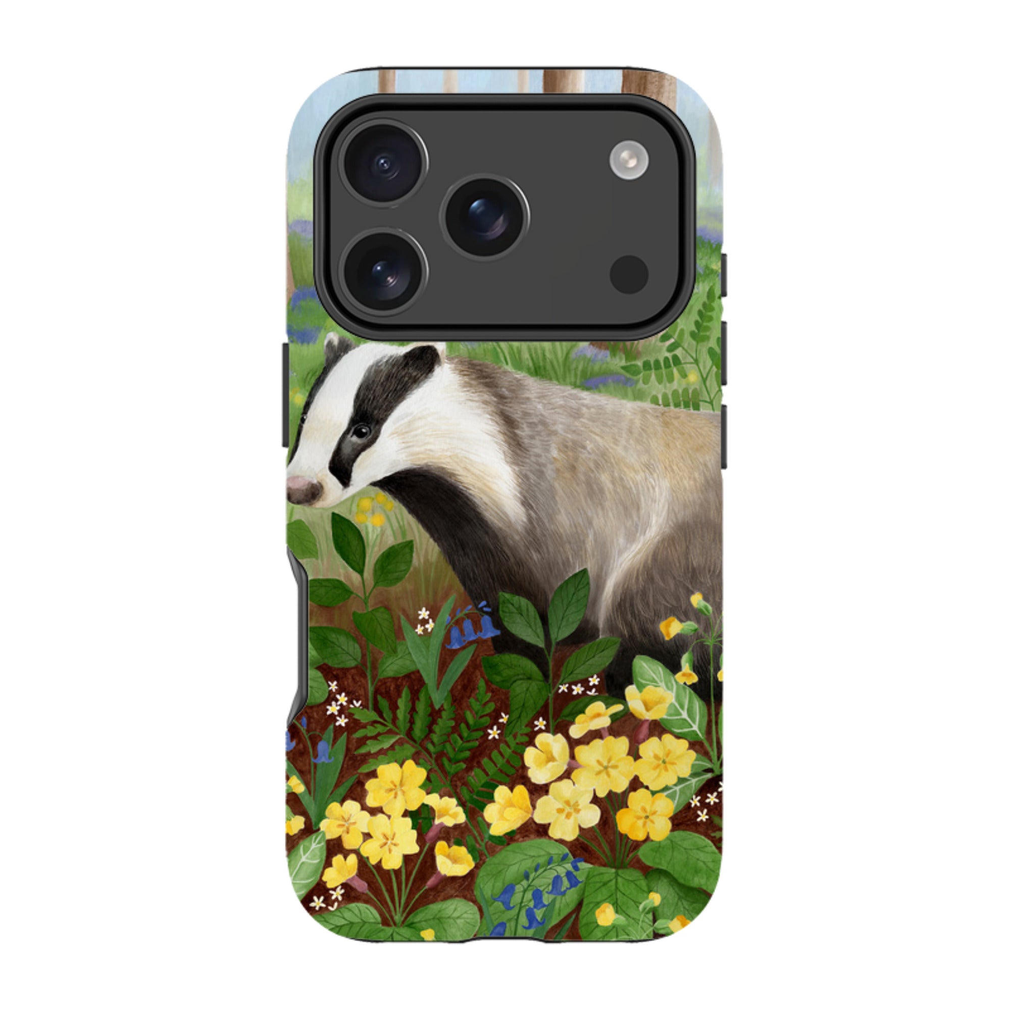 iPhone MagSafe Tough Case - Bluebell Badger By Bex Parkin