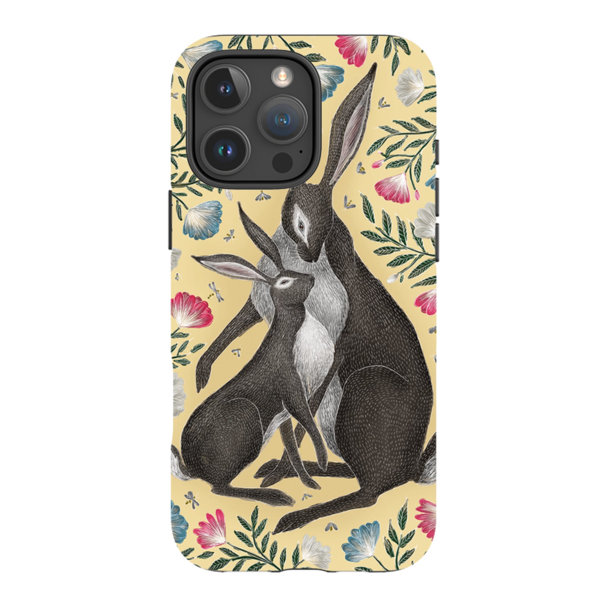 iPhone Tough Case - Mother And Baby Hare By Catherine Rowe