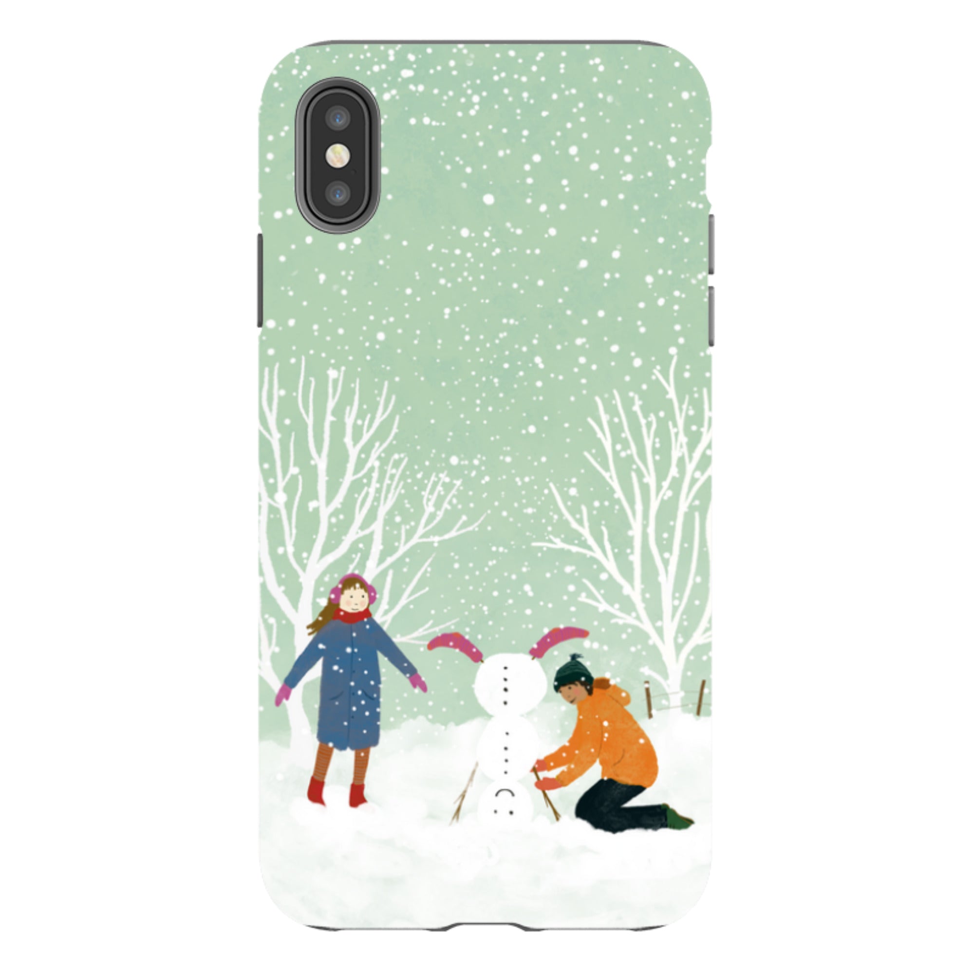iPhone Tough Case - Snowball Building By Katherine Quinn