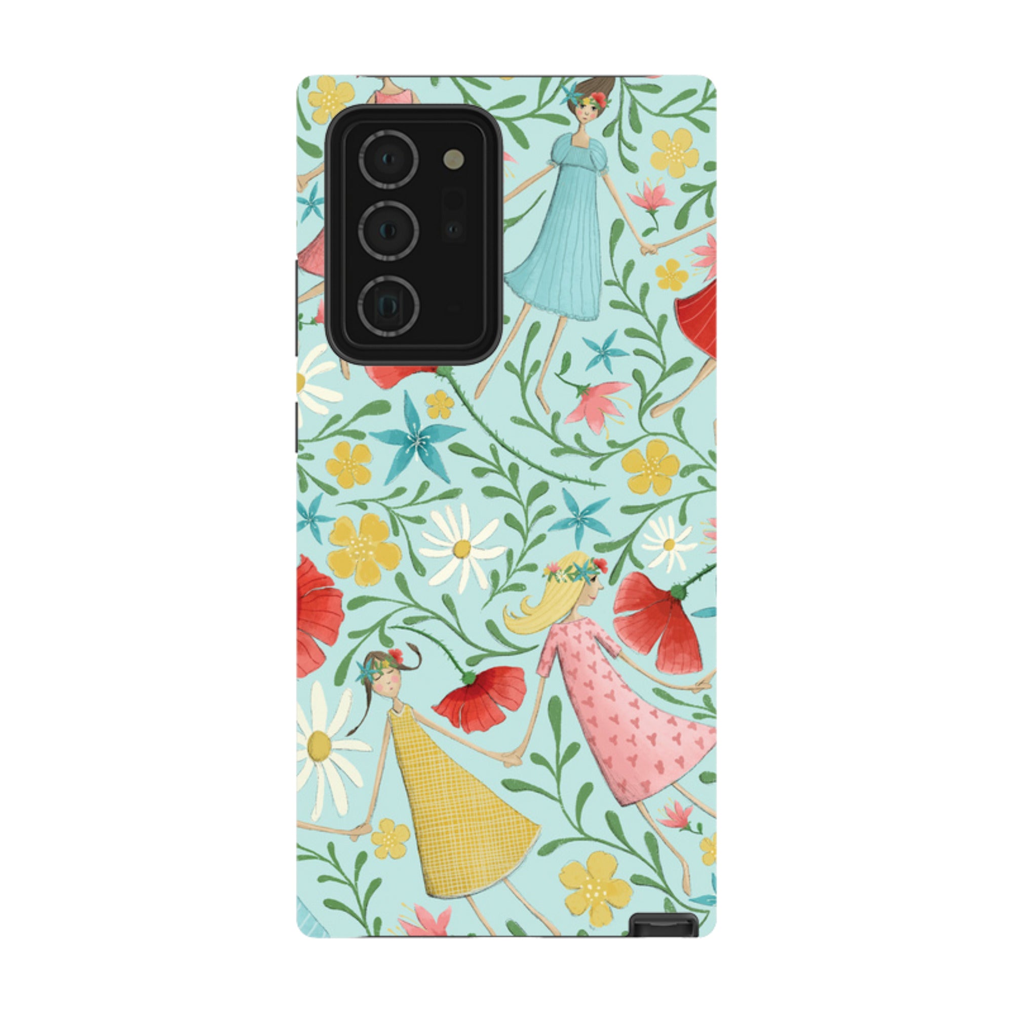 Samsung Tough Case - Midsummer Dance Blue By Maja Lindberg