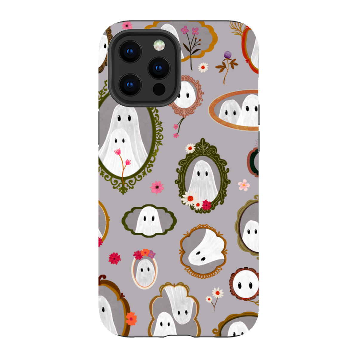 iPhone Tough Case - Framed Ghosts - Mauve By Katherine Quinn
