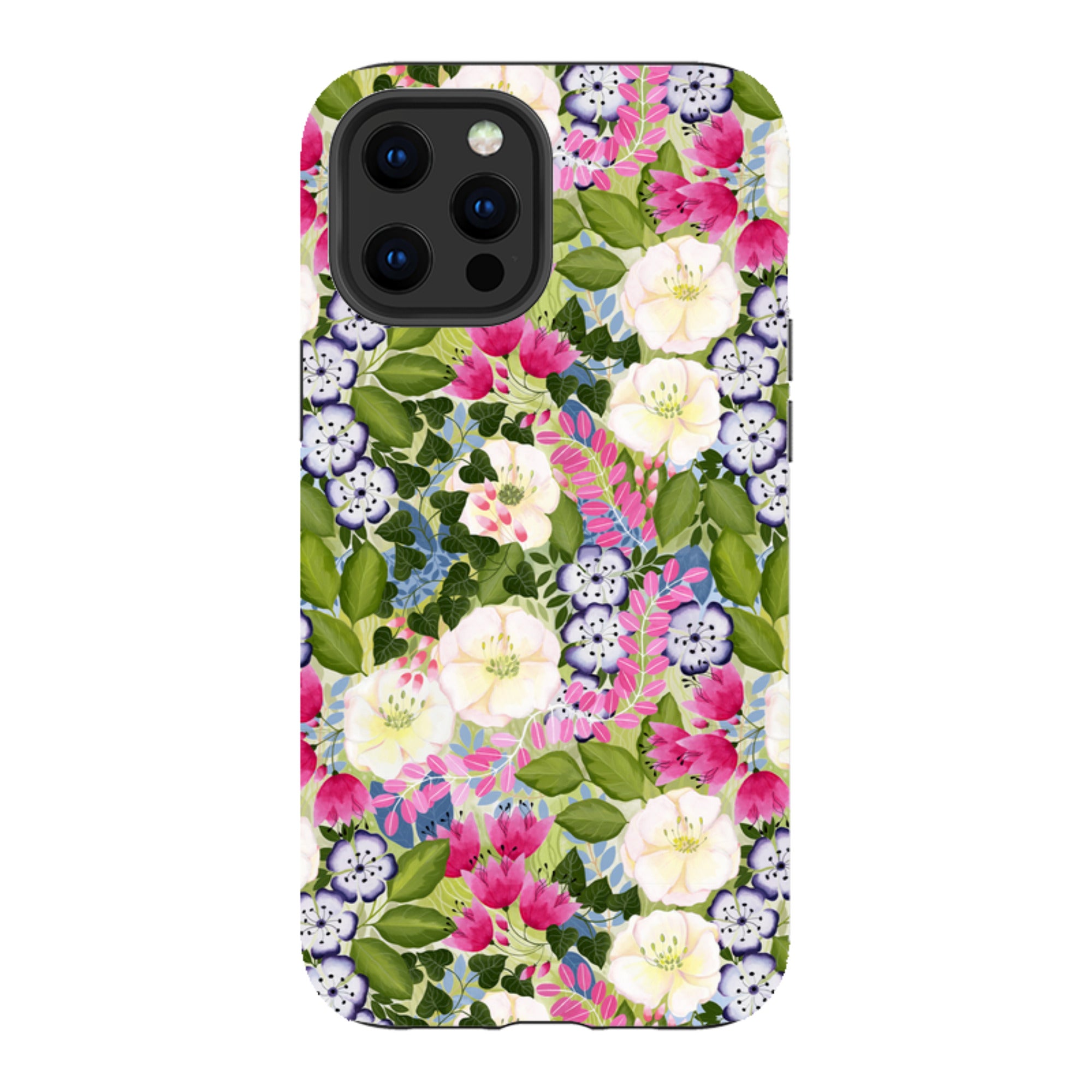 iPhone Tough Case - Pink Flowers By Bex Parkin