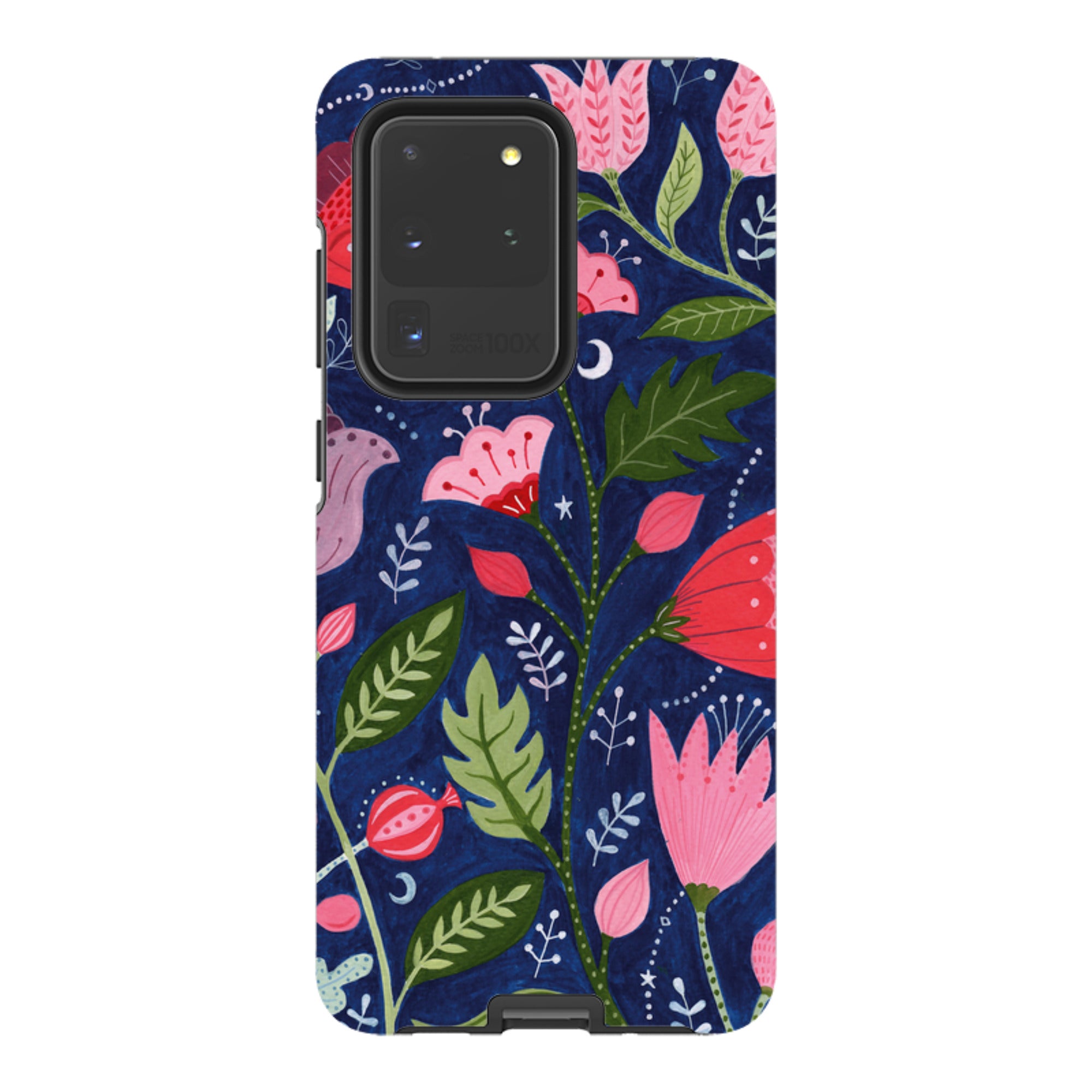 Samsung Tough Case - Flowers On Blue By Bex Parkin