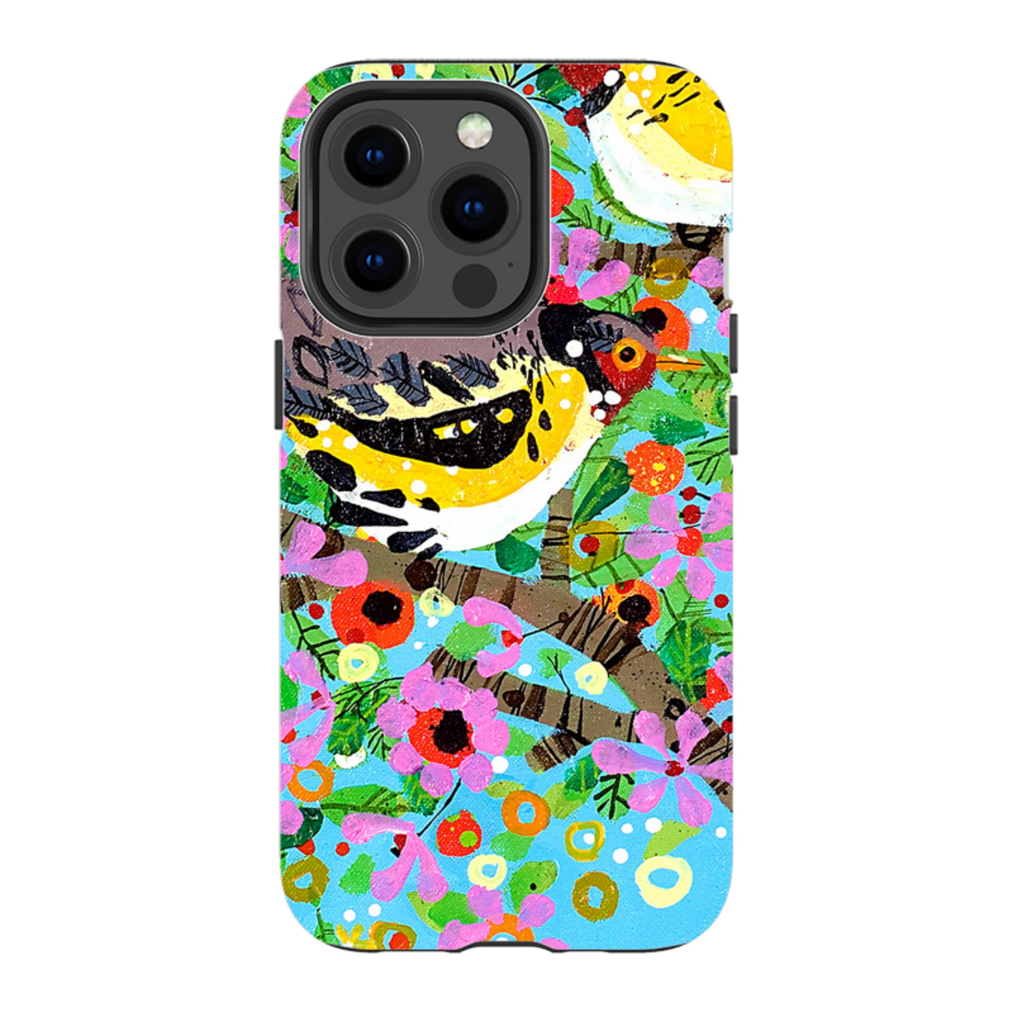iPhone Tough Case - Finches By Claire West