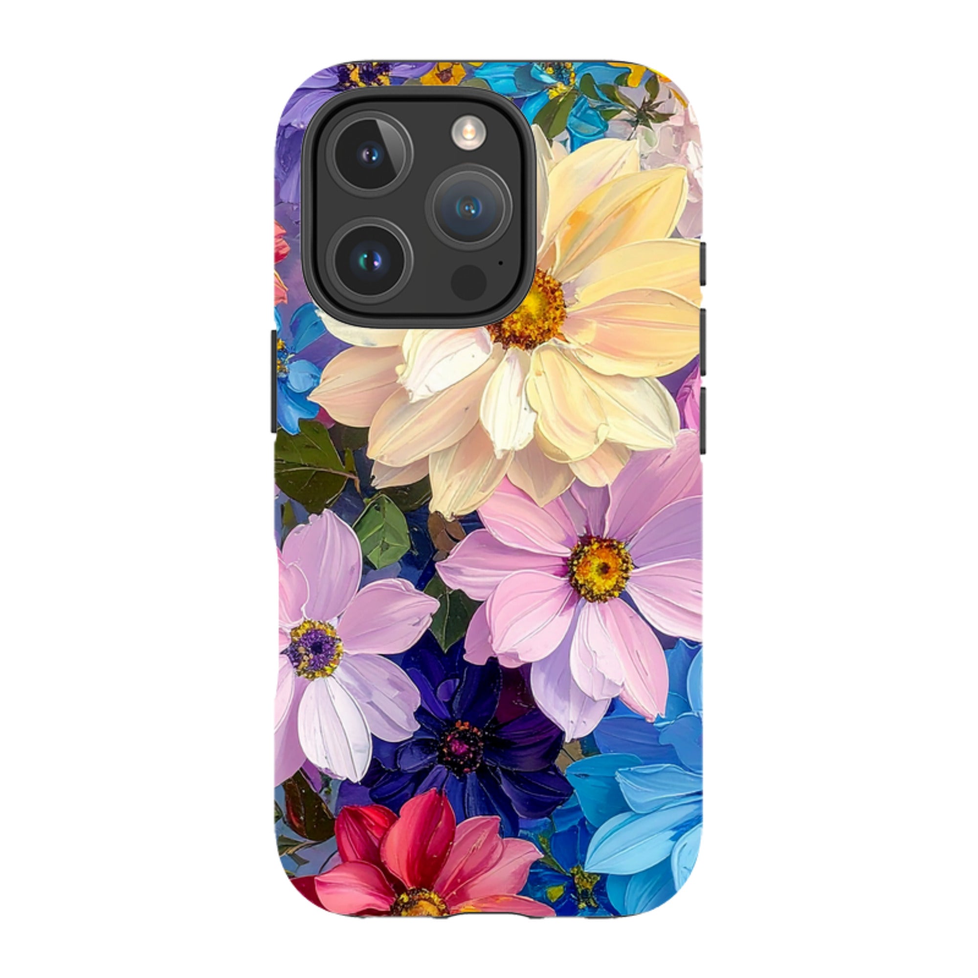 iPhone MagSafe Tough Case - Summer Floral Blue Garden