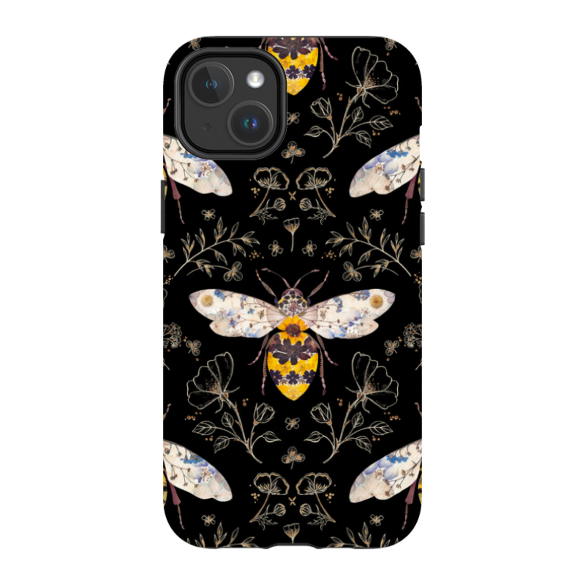 iPhone MagSafe Tough Case - Midnight Bumble Bee By Helen Ahpornsiri