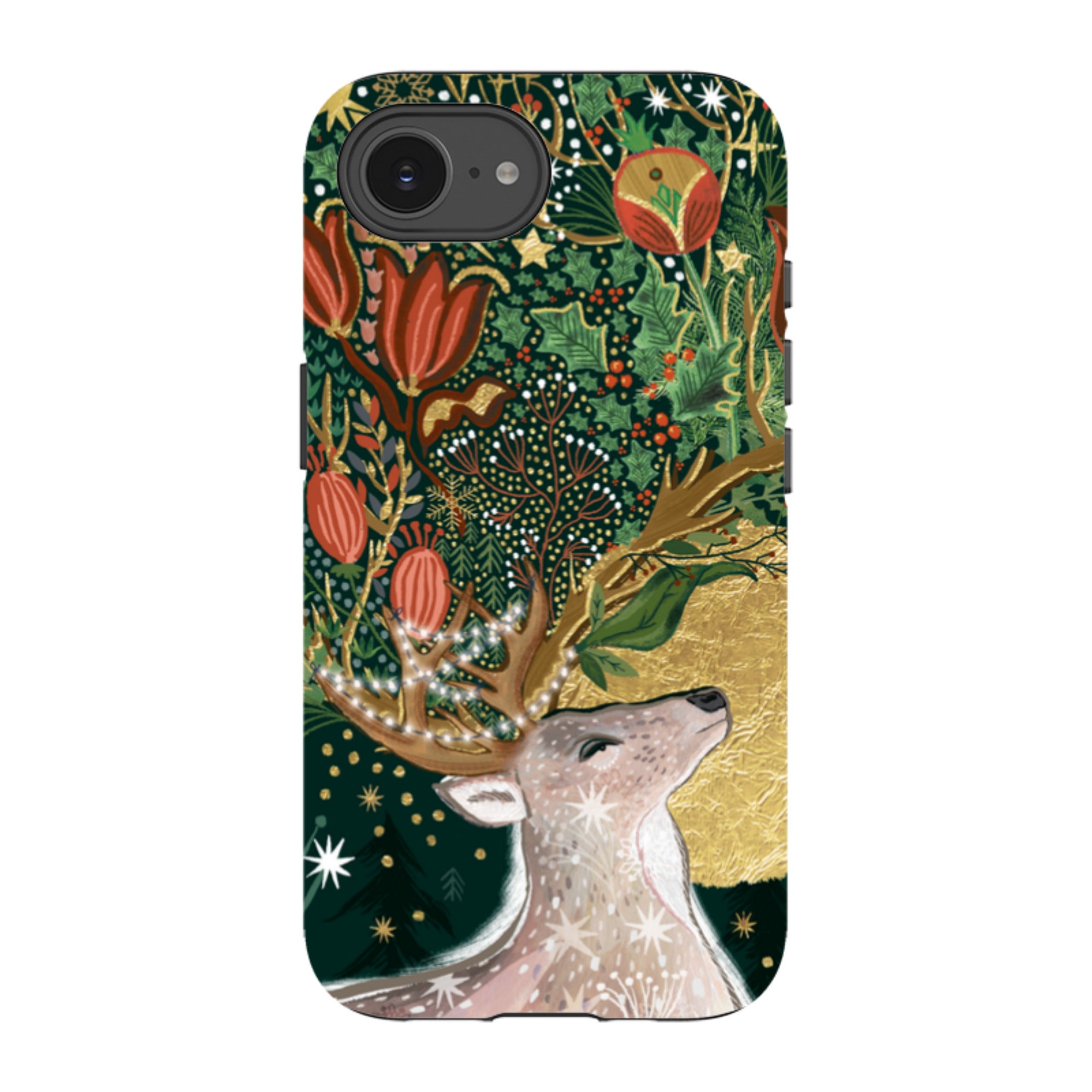 iPhone Tough Case - Winter Deer I By Emma Frances Grant