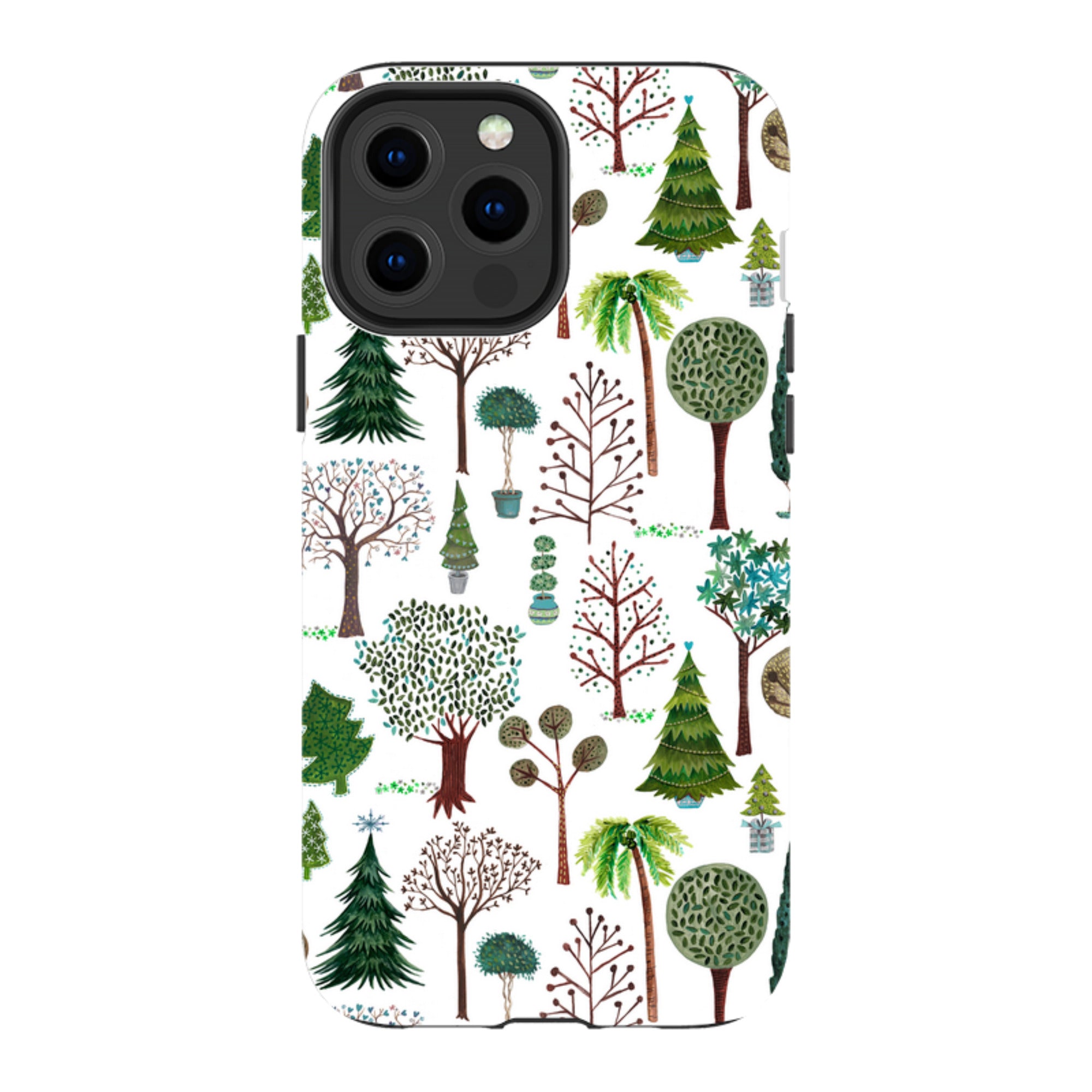 iPhone Tough Case - Xmas Trees By Caroline Bonne Muller