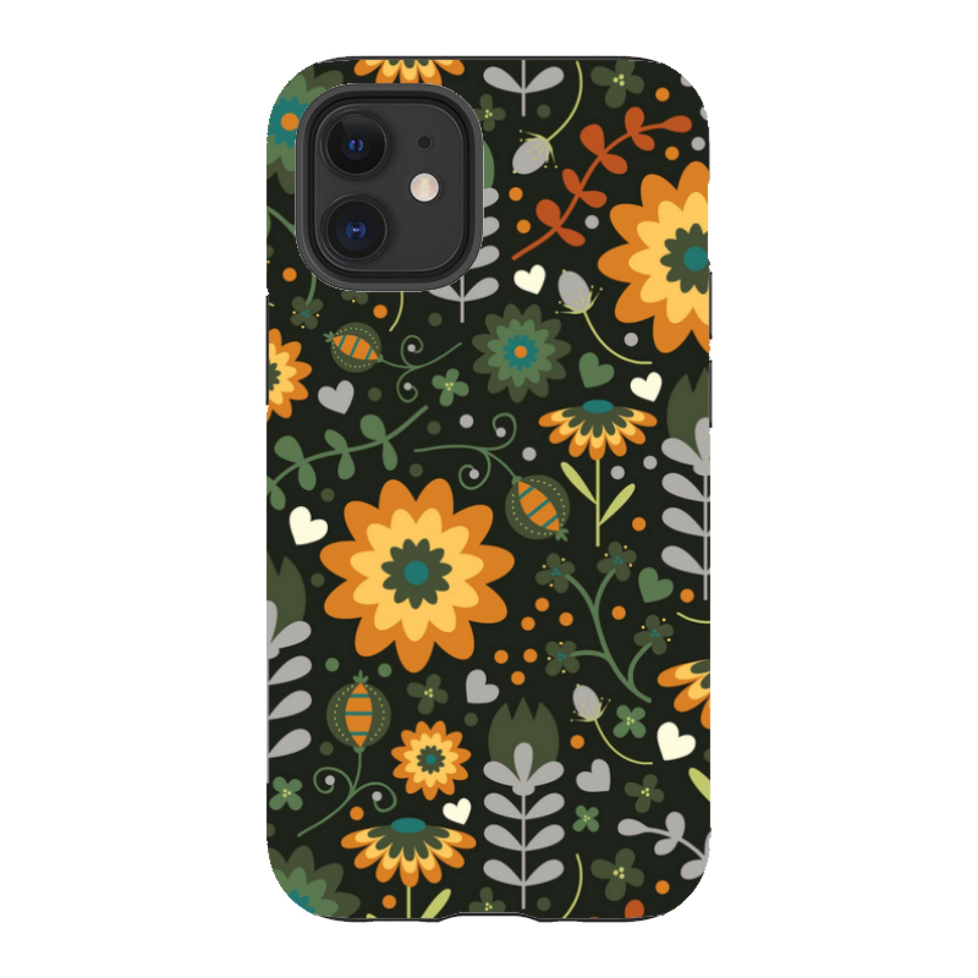 iPhone Tough Case - Dark Floral By Suzy Taylor