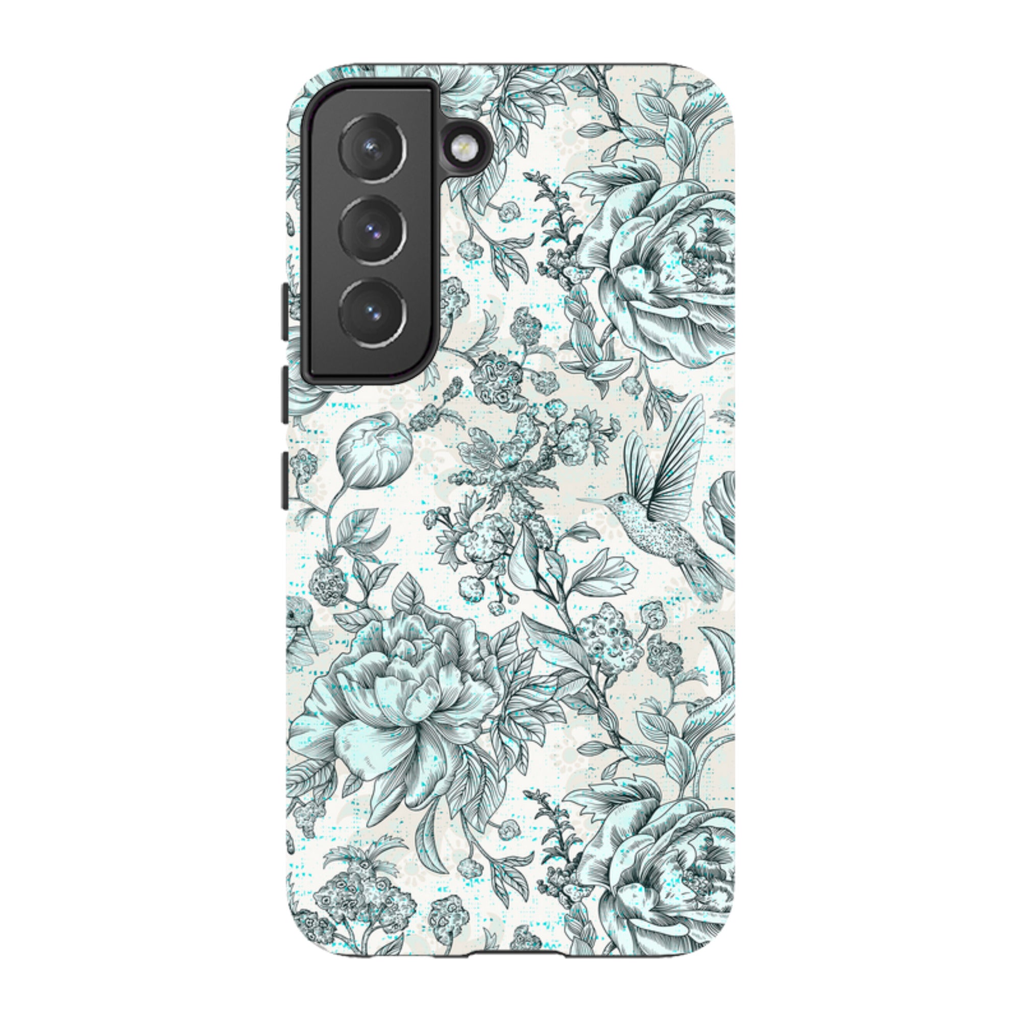 Samsung Tough Case - Blue peonies
