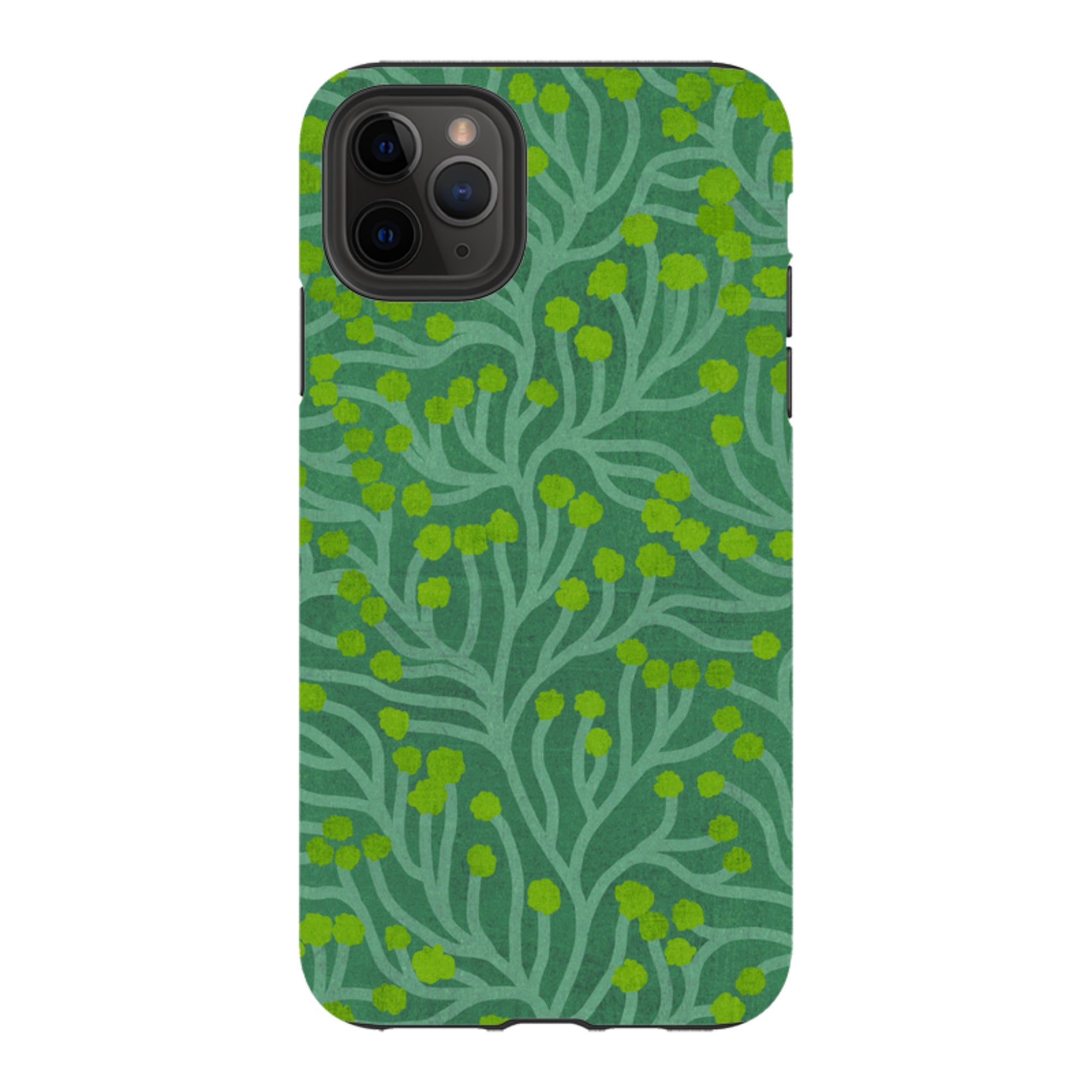 iPhone Tough Case - Vine Green And Teal By Katherine Quinn