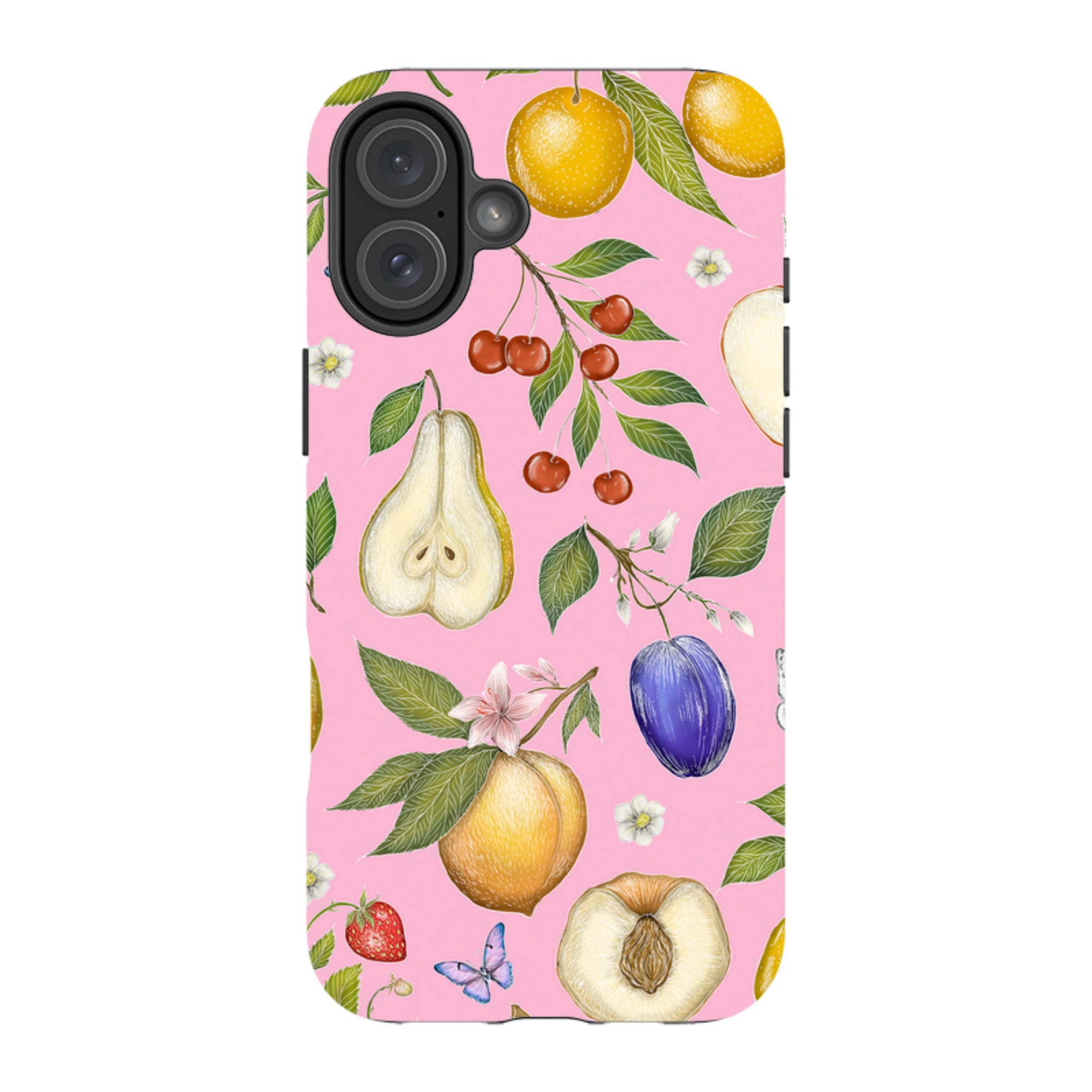 iPhone MagSafe Tough Case -  Pink Fruits By Catherine Rowe