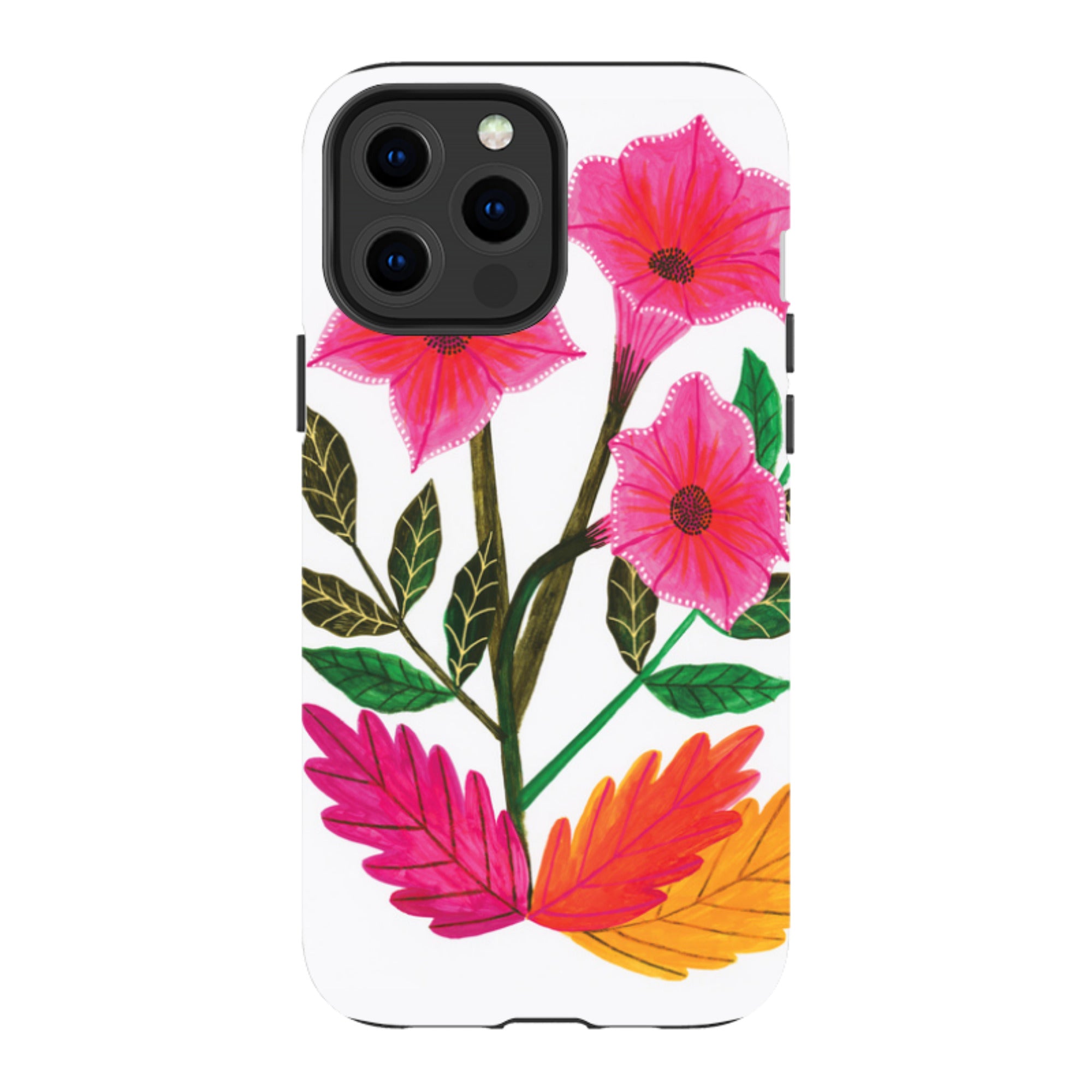 iPhone Tough Case - Trumpet Flowers By Lee Foster Wilson