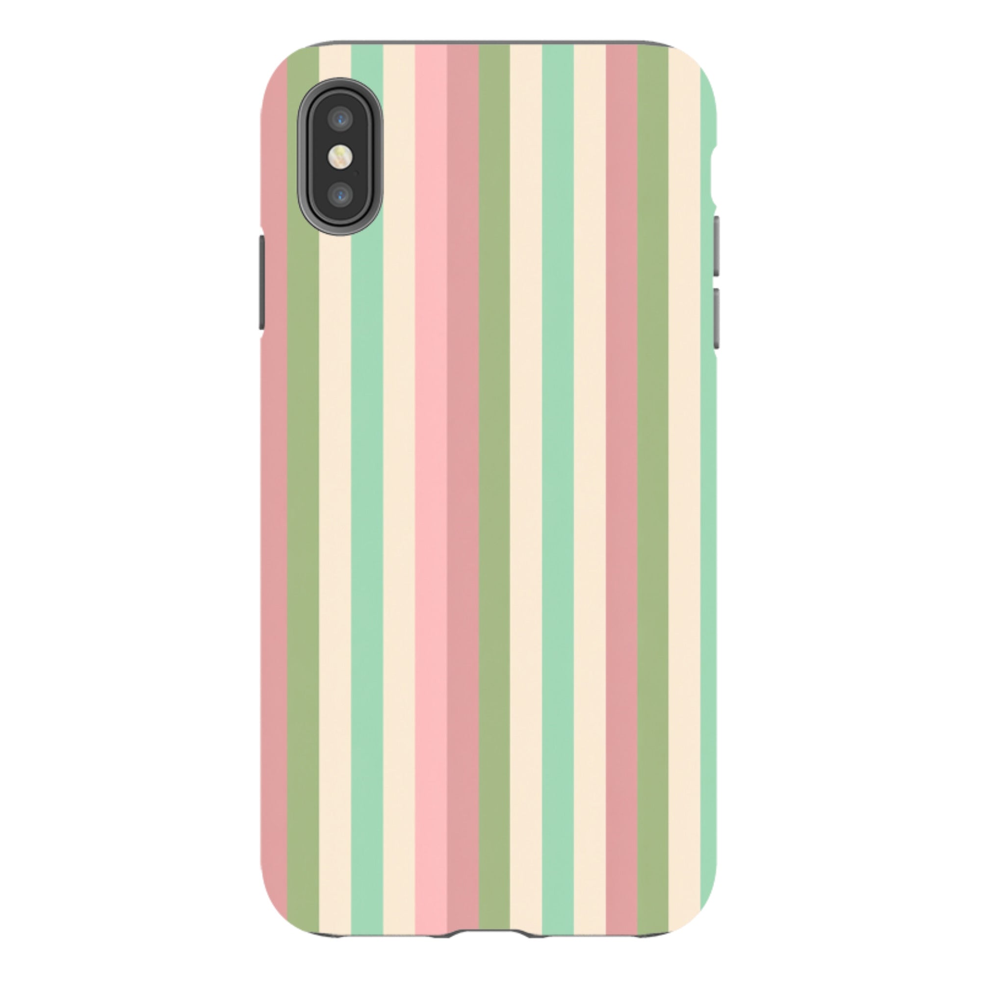 iPhone Tough Case - Pastel Stripe