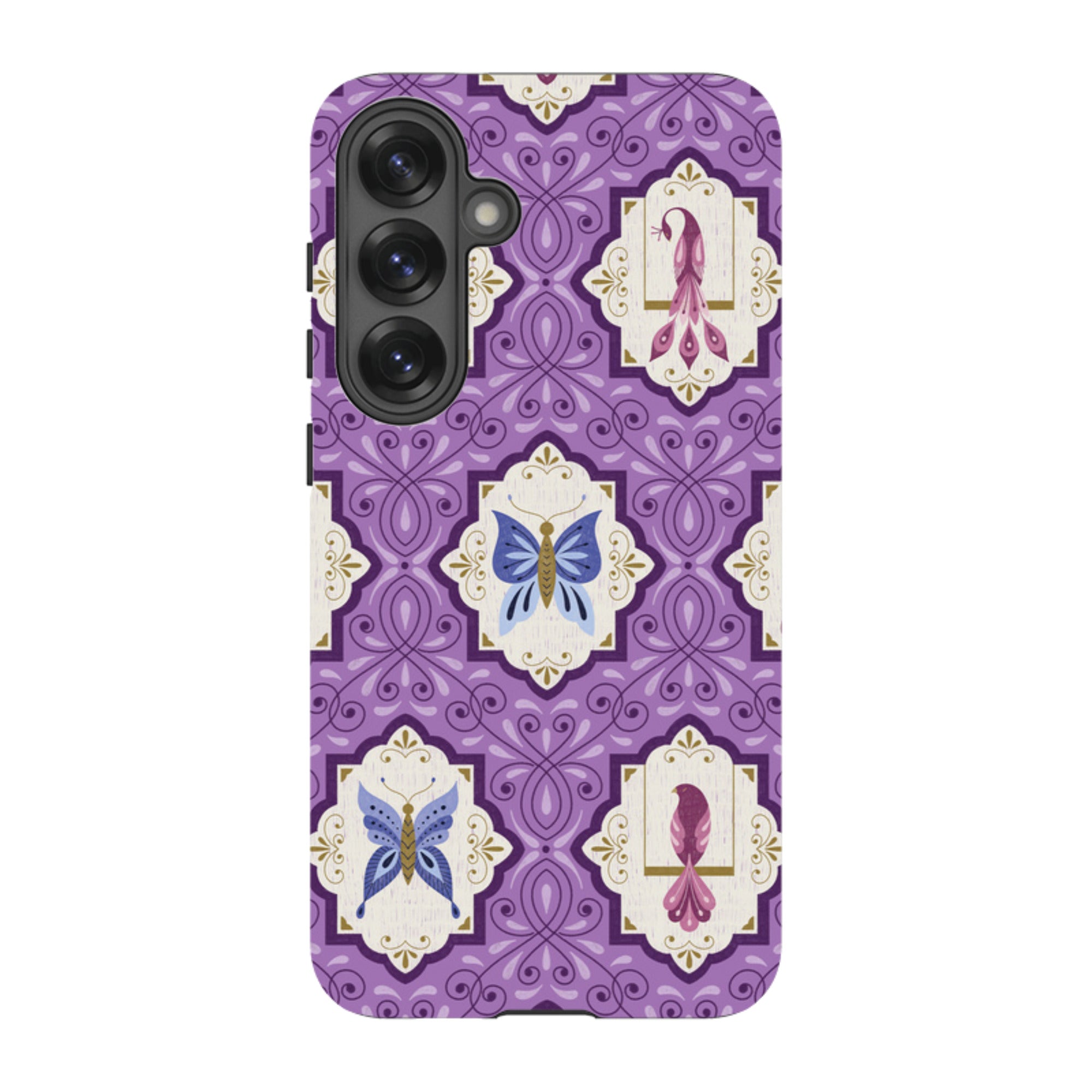 Samsung Tough Case - Wingframes Med Purple By Jenny Zemanek