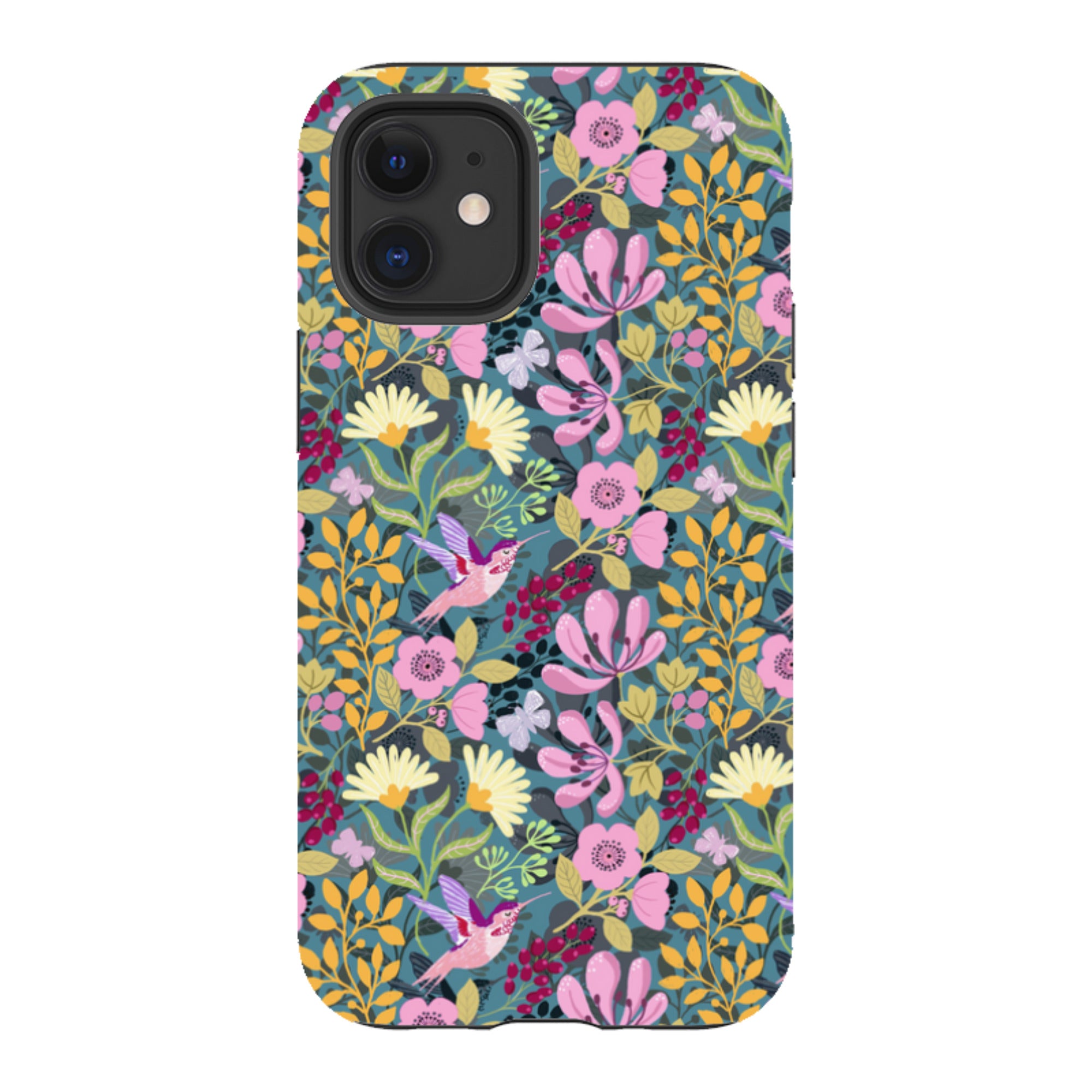 iPhone Tough Case - Hummingbird Pattern By Bex Parkin