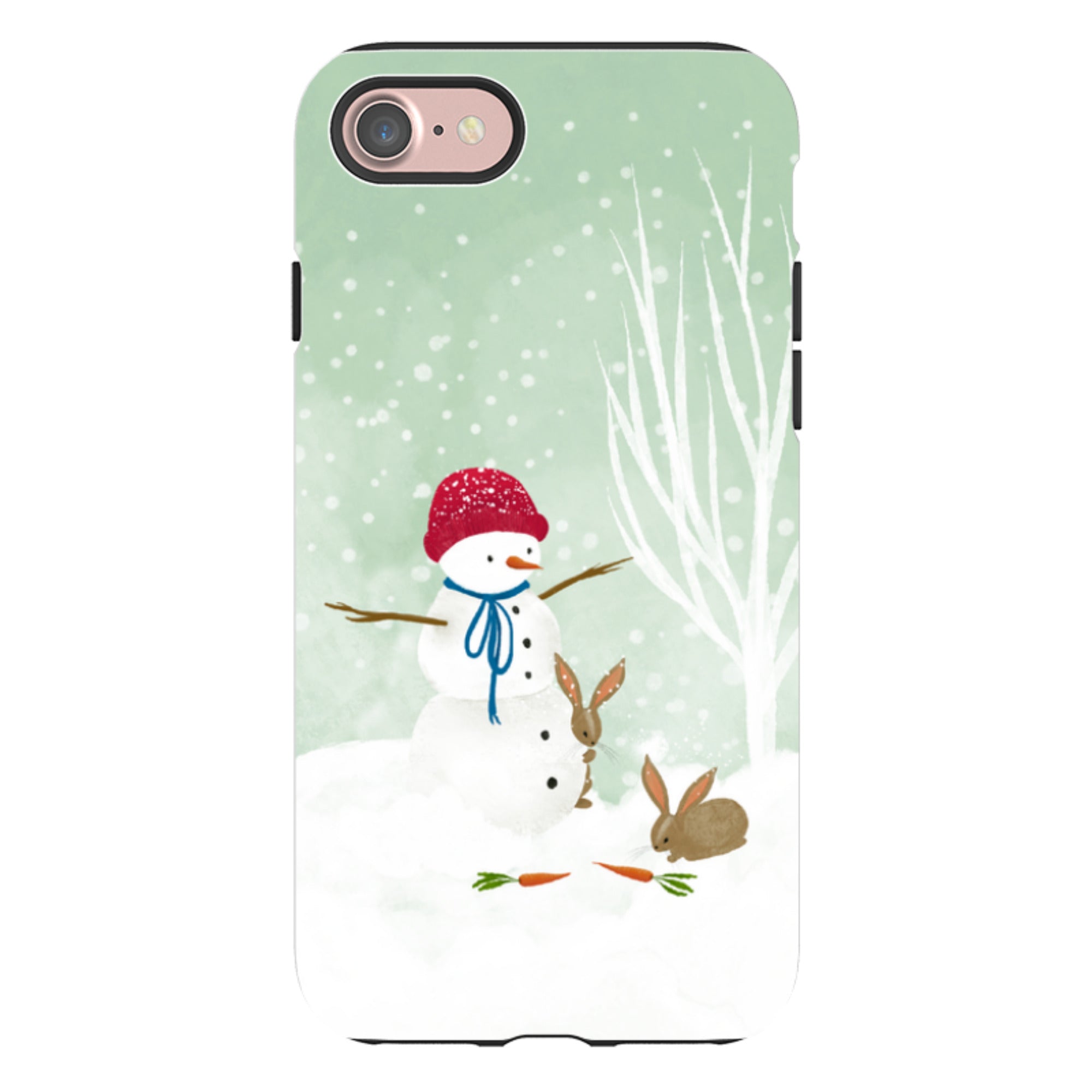 iPhone Tough Case - Snowman By Katherine Quinn