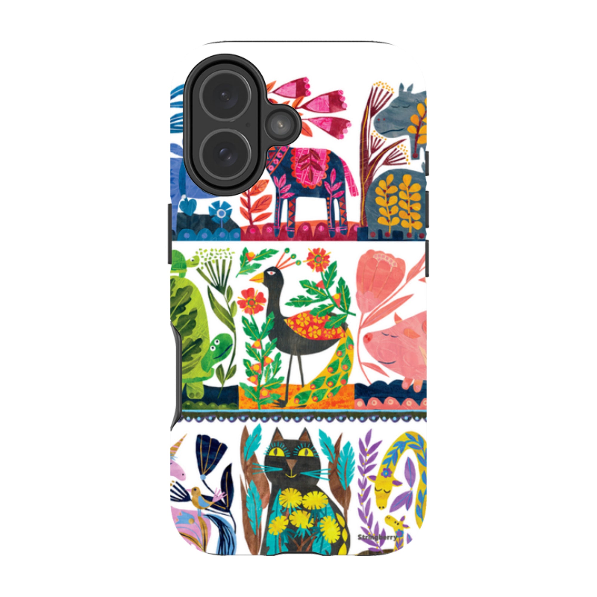 iPhone MagSafe Tough Case - Folk Colour By Tracey English