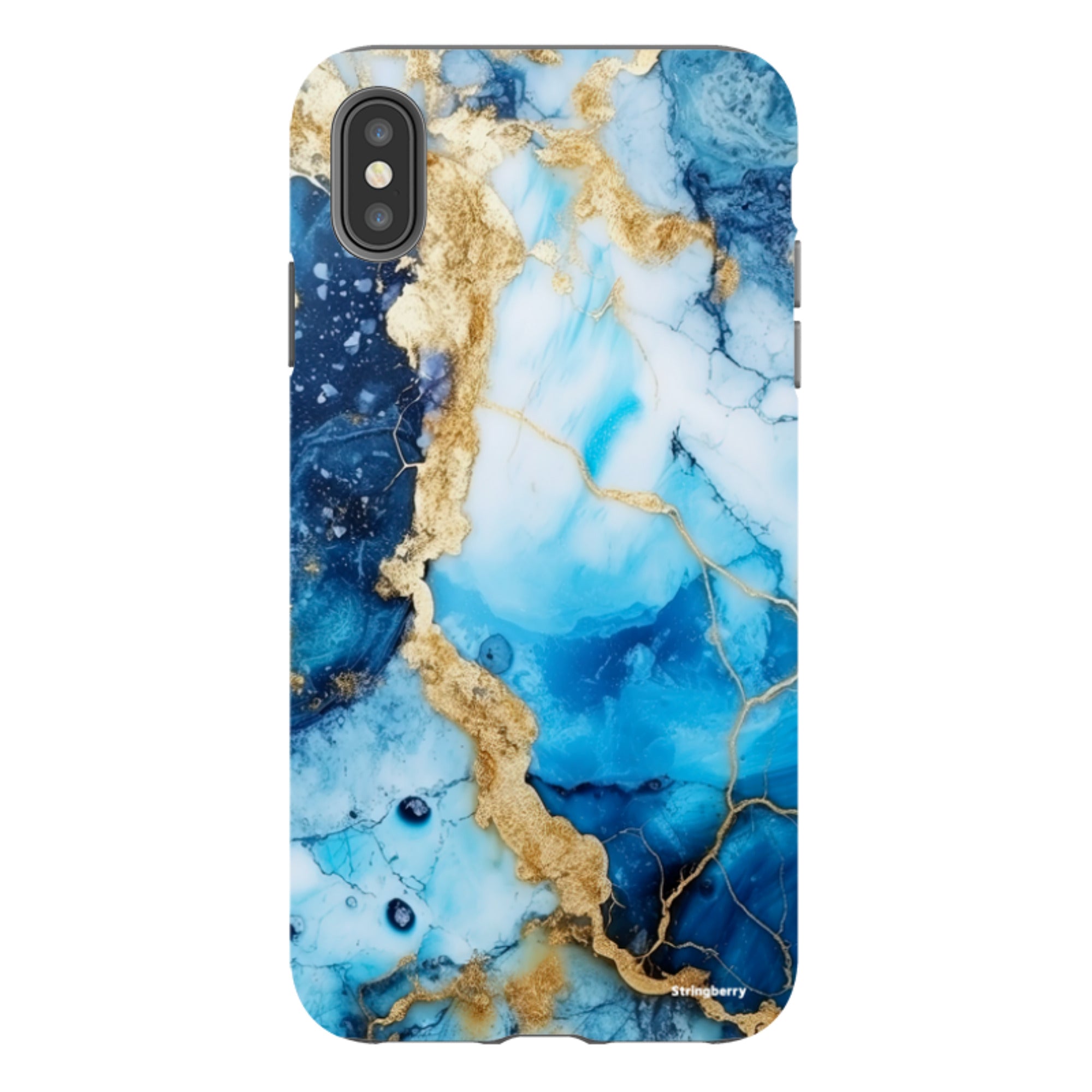 iPhone Tough Case - Blue Marbs
