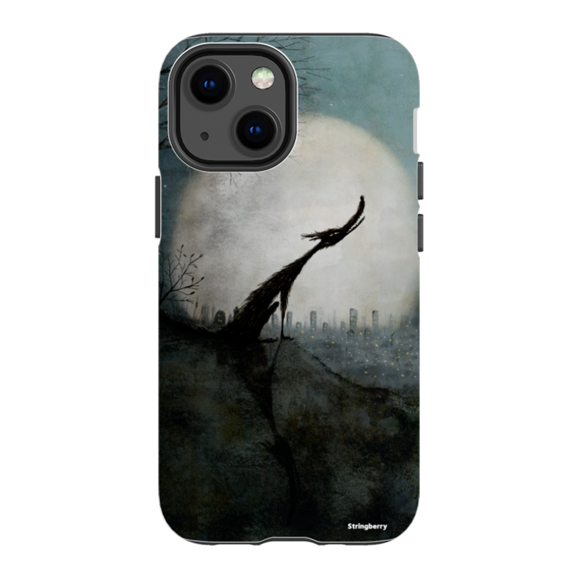 iPhone Tough Case - Wolf Moon By Maja Lindberg