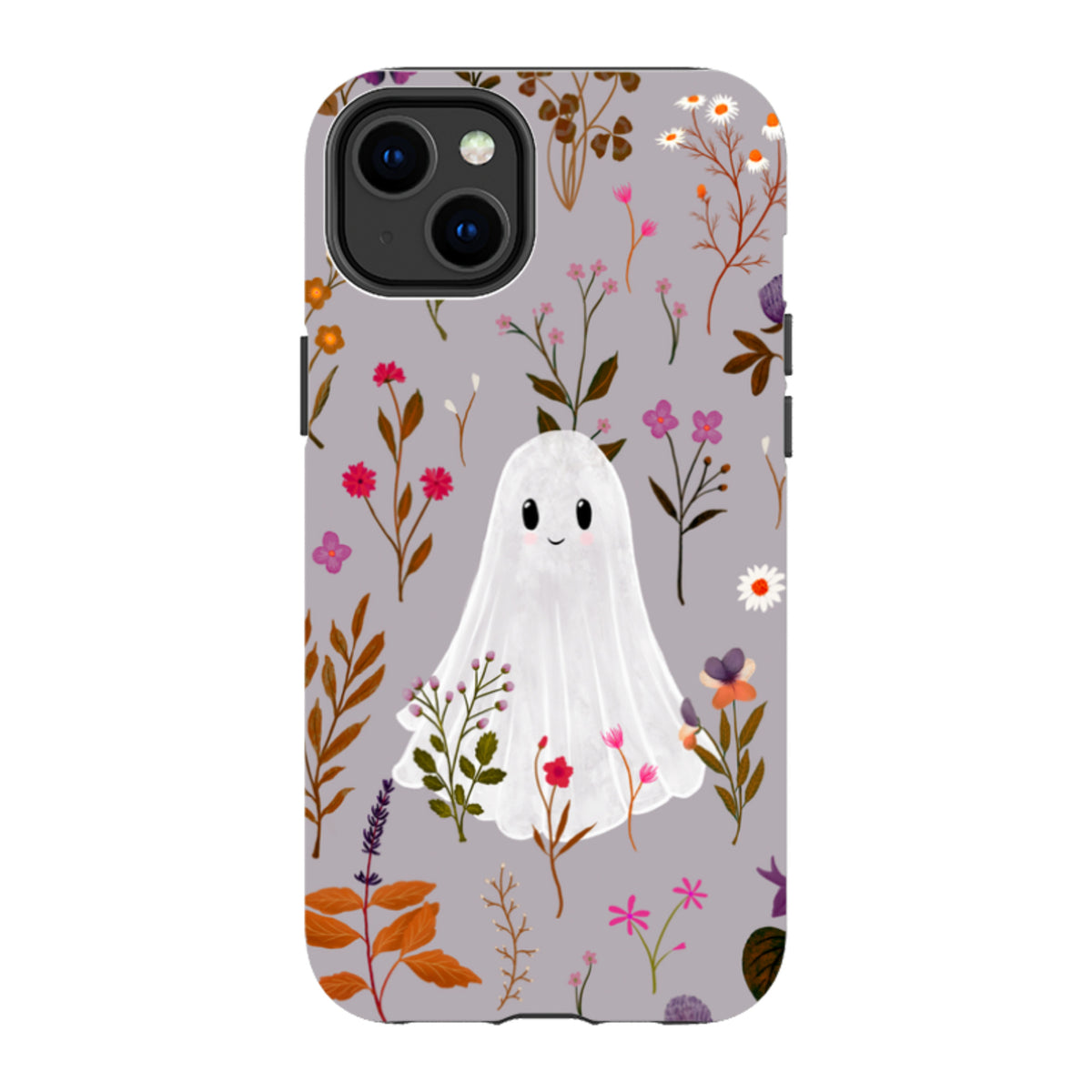 iPhone Tough Case - Ghost in the Garden - Mauve Multi By Katherine Quinn
