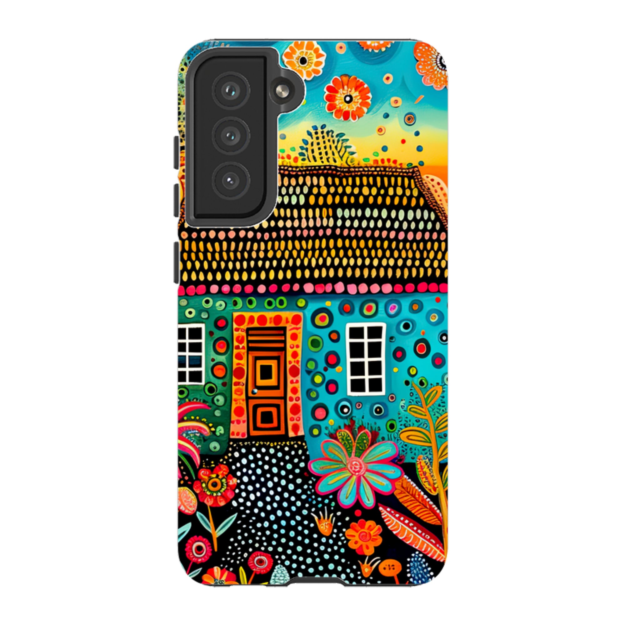 Samsung Tough Case - Folk Art House VII