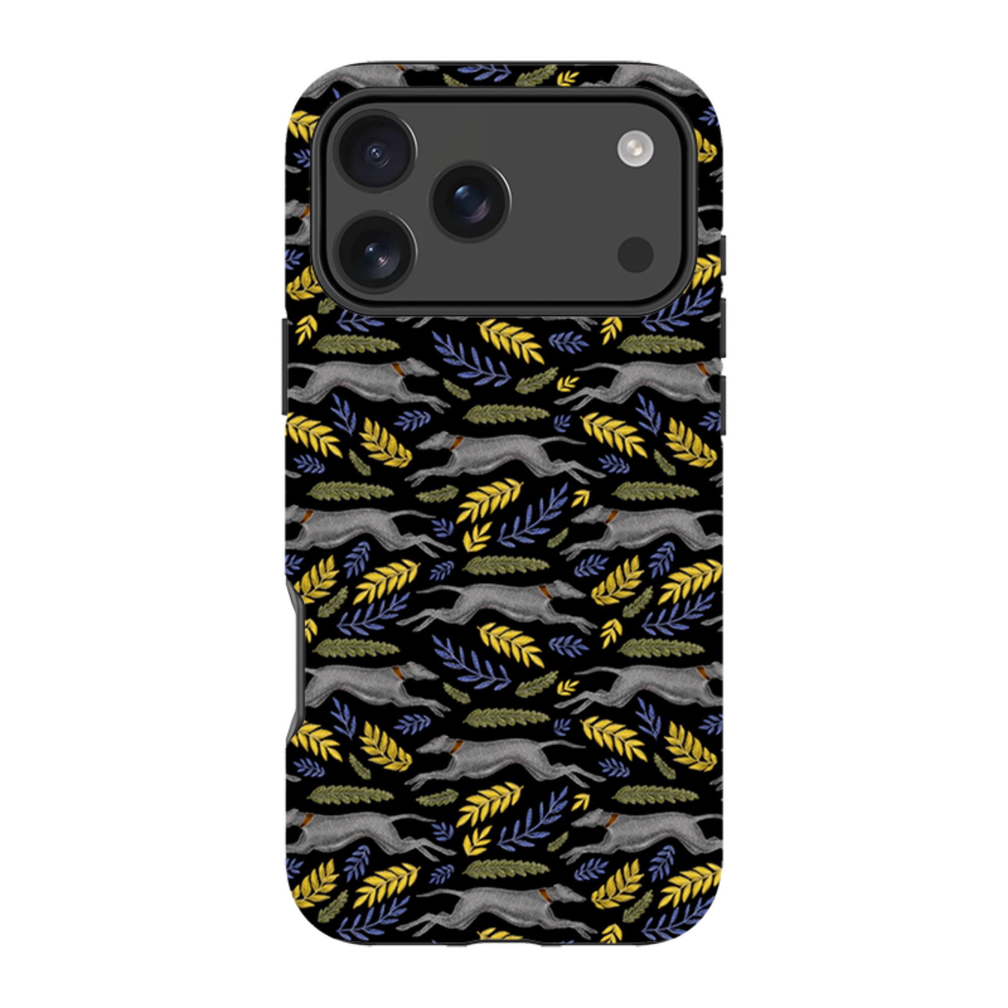 iPhone Tough Case - Greyhound Pattern By Catherine Rowe